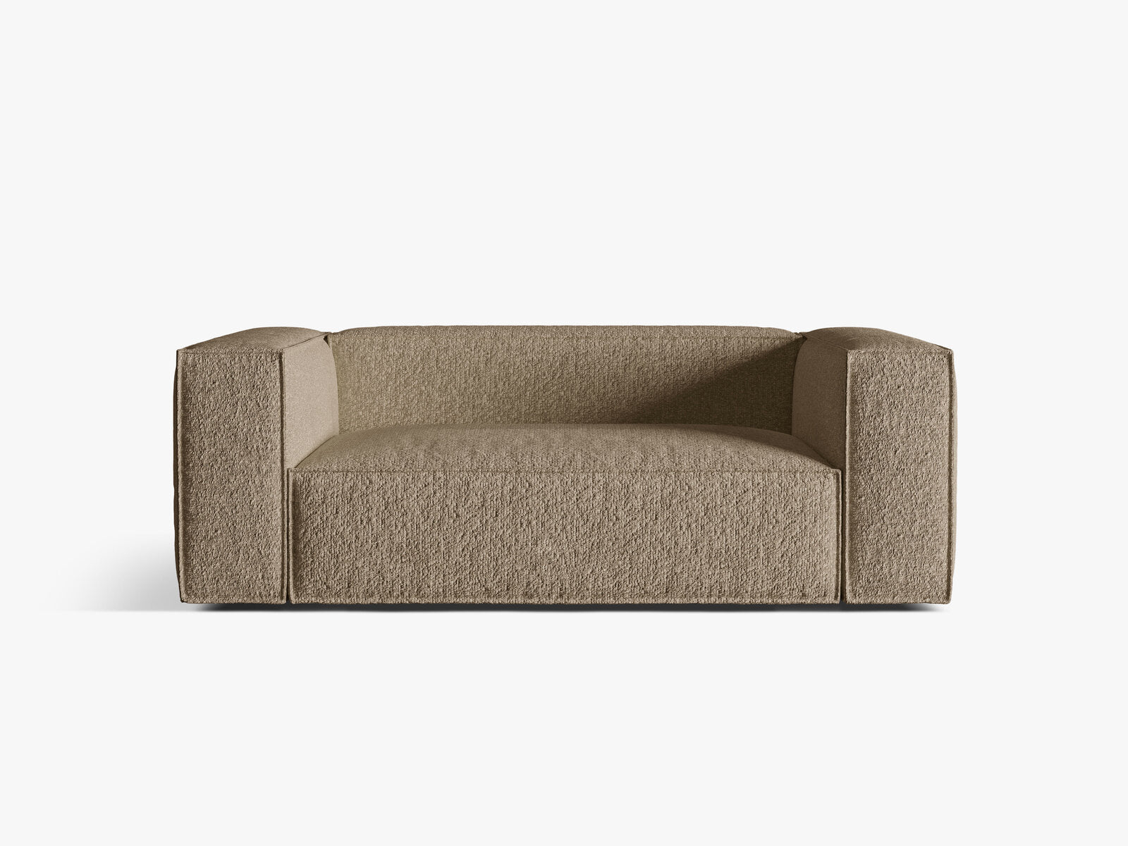 Micadoni Sofa Nuria 2-Sitzer Boucle Cappuccino