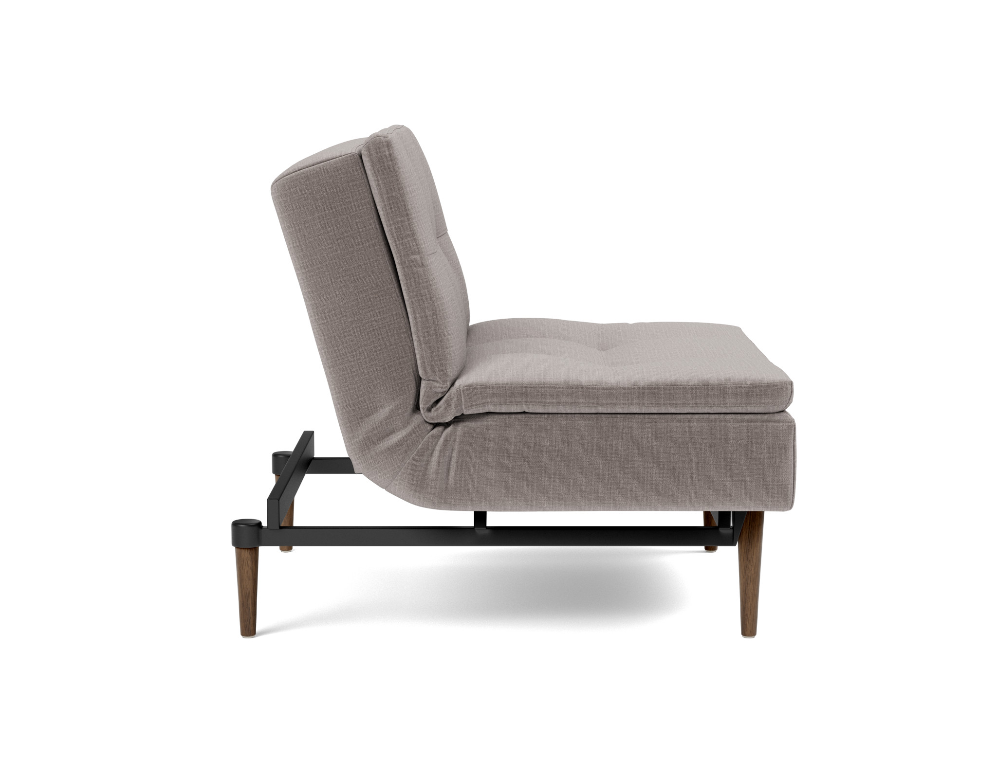 Sessel Dublexo Chenille Esina 418-Truffle Beine Styletto Eiche dunkel