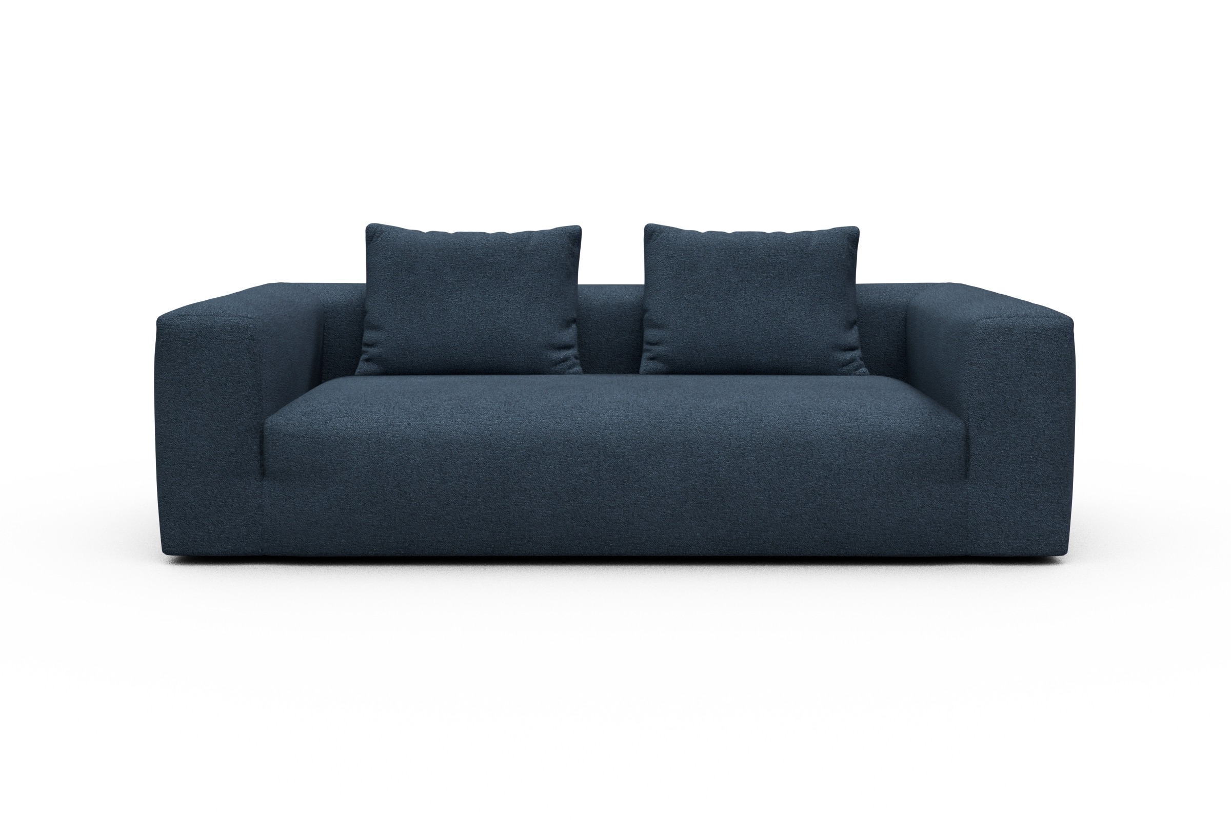 Skandi Home Sofa Fred 3-Sitzer Boucle-Blue moebelfaktor