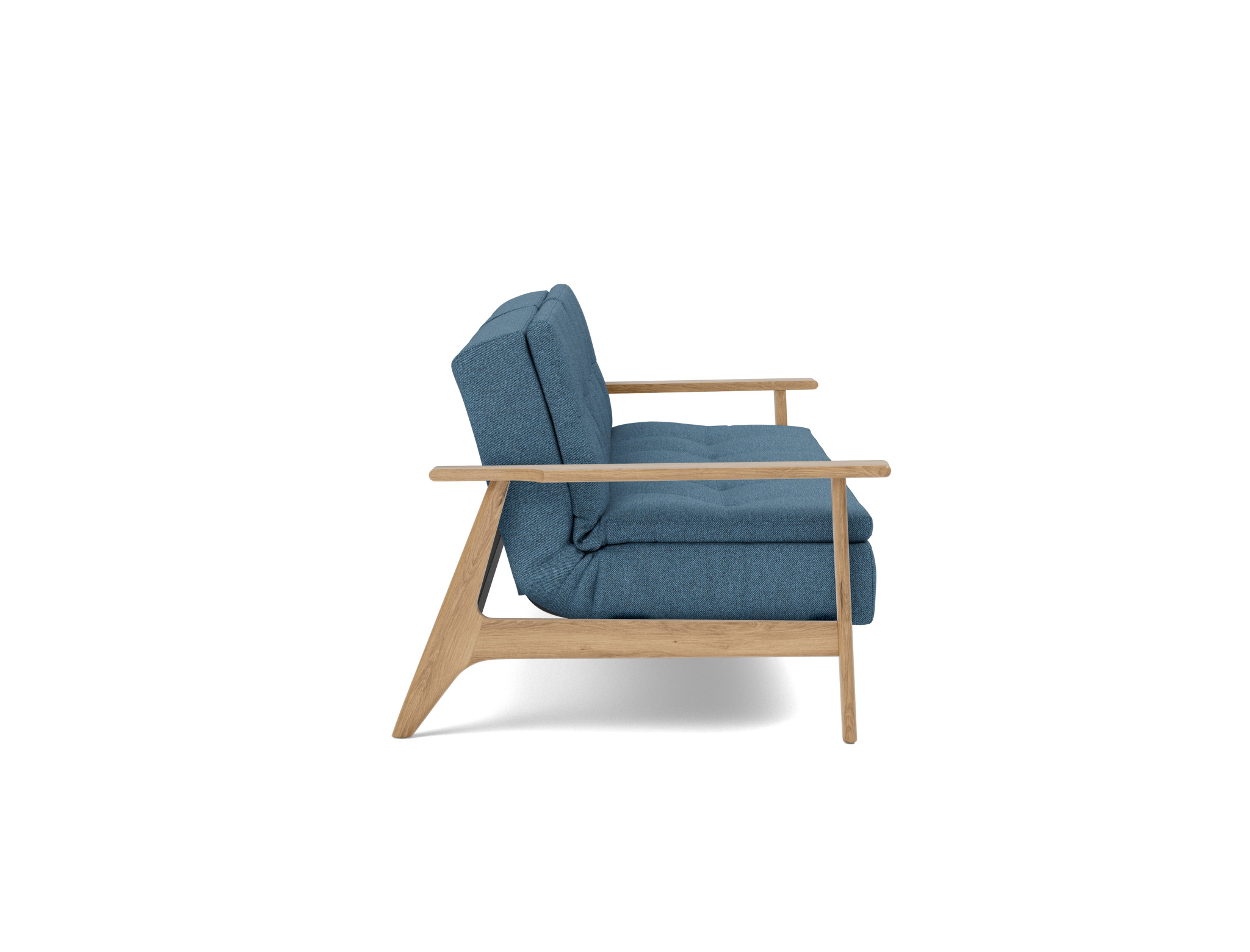 Schlafsofa Dublexo Frej Strukturierter Stoff Weda 302-Weda-Blue