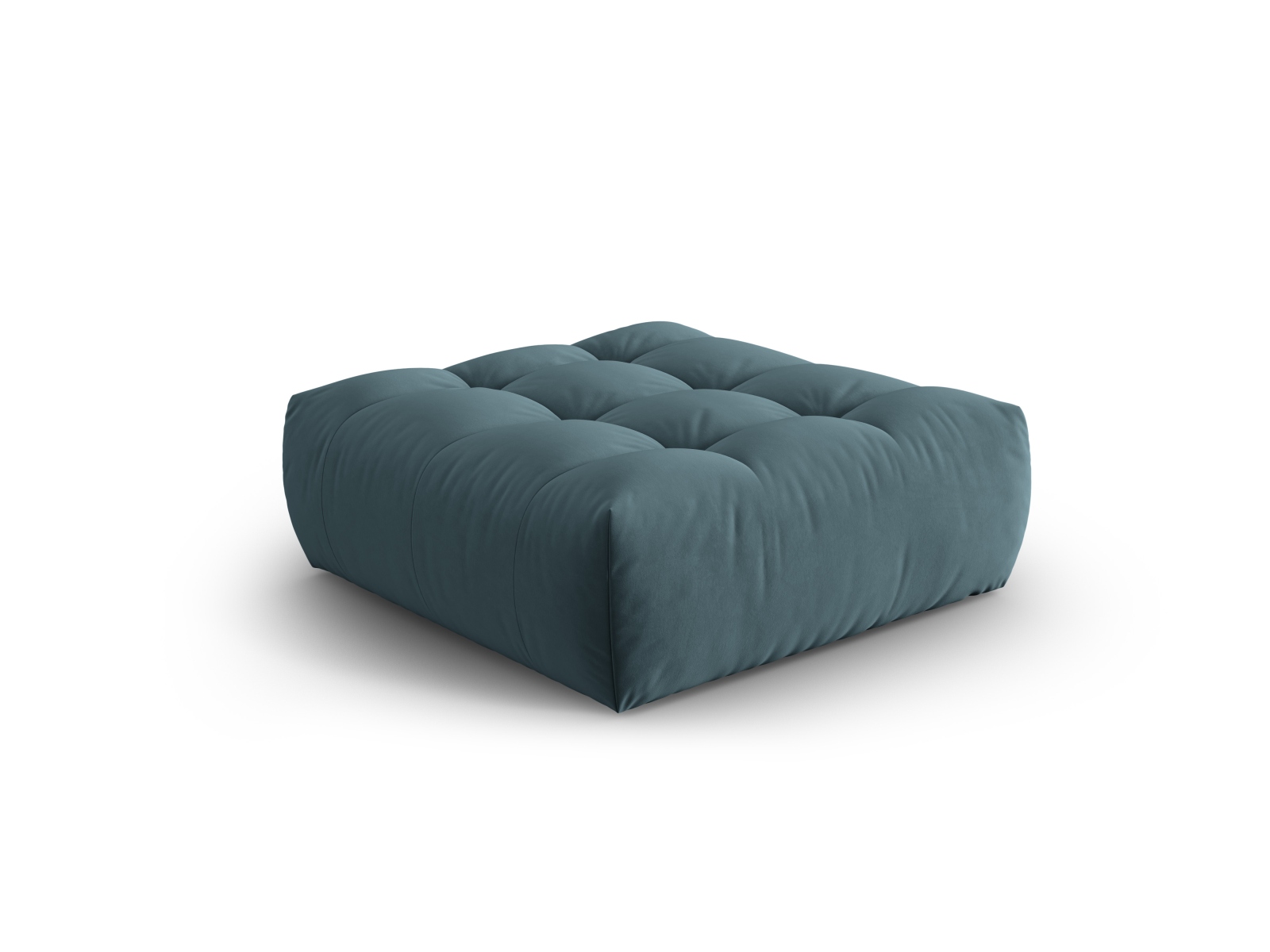 Micadoni Hocker Bloom 1-Sitzer Samt Pastellblau