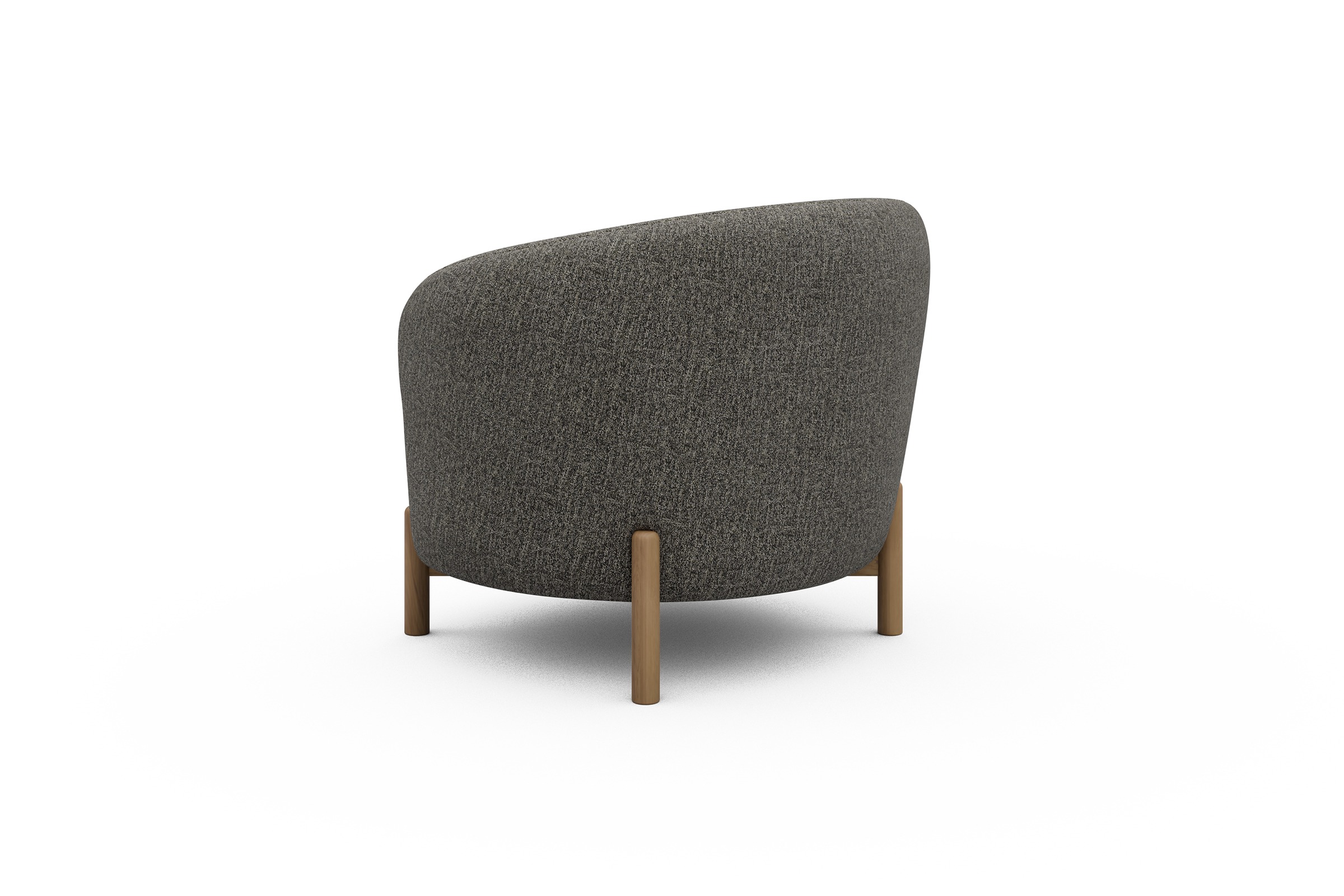 Sessel Ronda Holzbeine Eiche Natur Carreno-Sepie-Brown