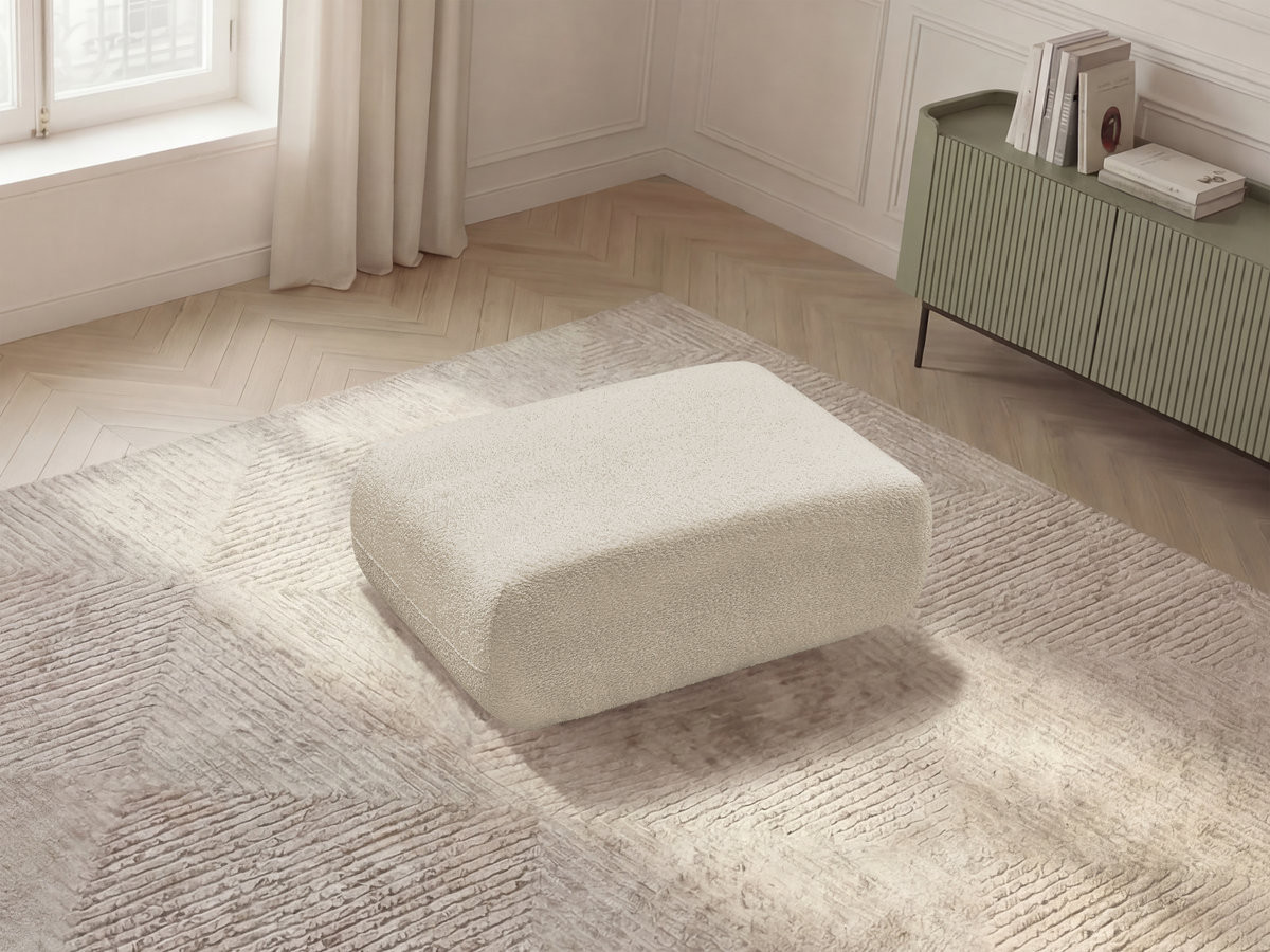 Bobochic Anda Pouf Chenille Beige