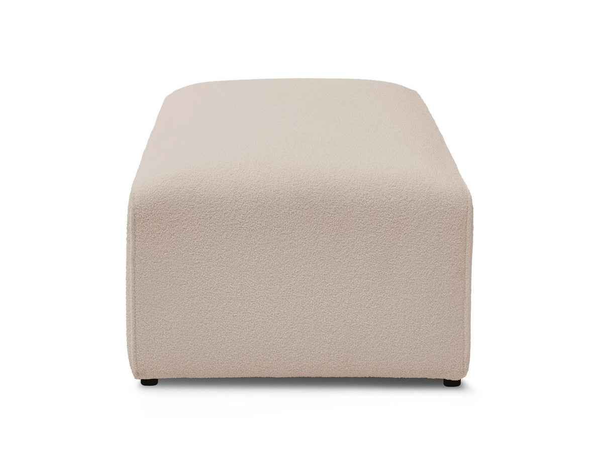 Bobochic Megeve Pouf Bouclé-Stoff Beige