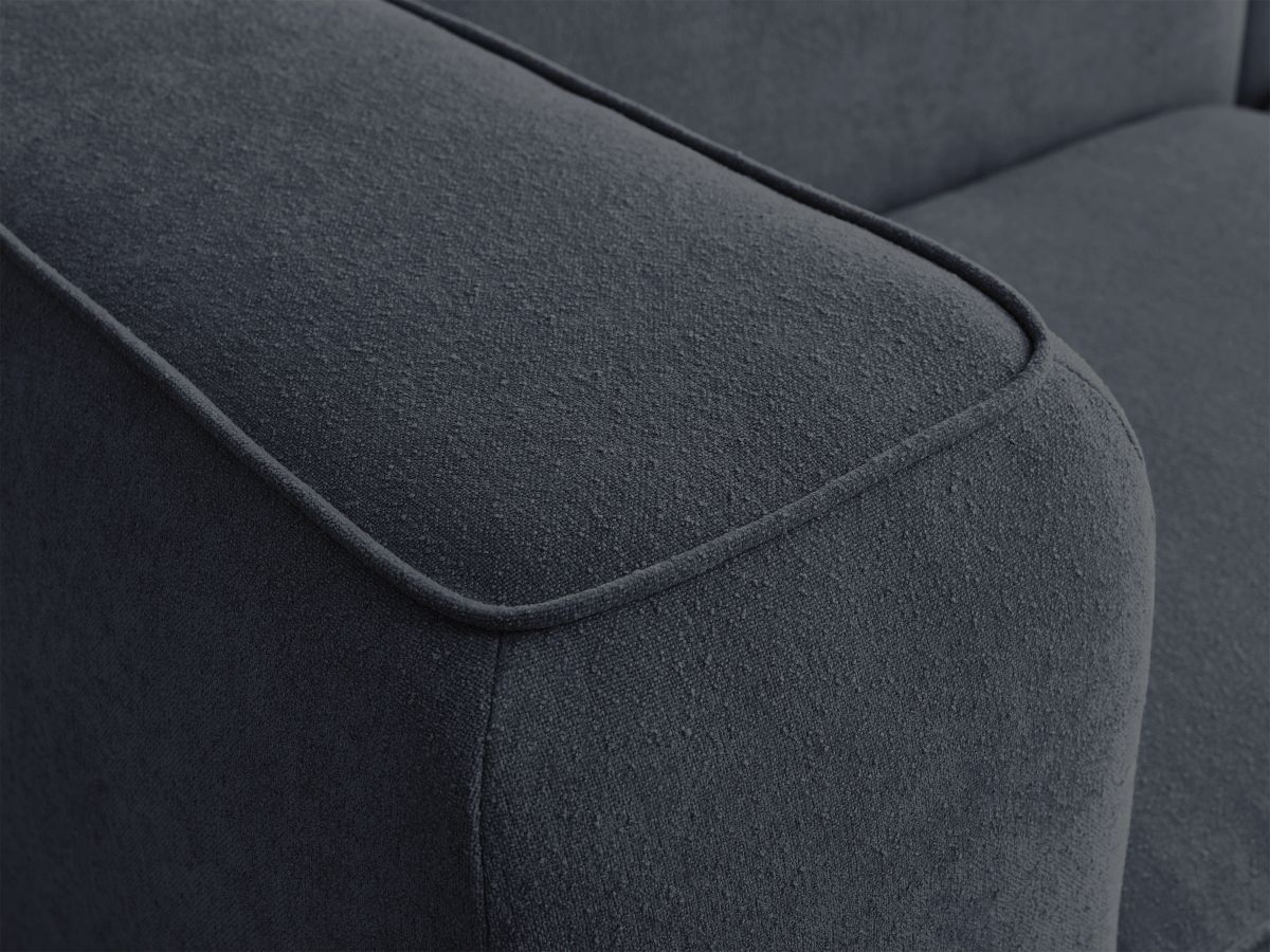 Bobochic Zephyr Ecksofa 260 × 165 cm Strukturstoff Dunkelblau Ecke rechts