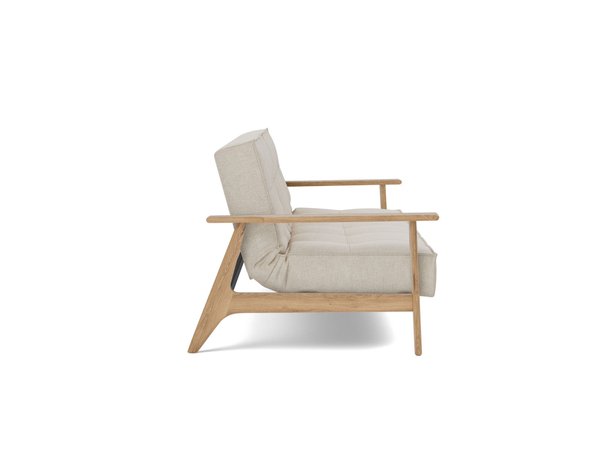 Schlafsofa Splitback Frej Flachgewebe Phobos 586-Latte