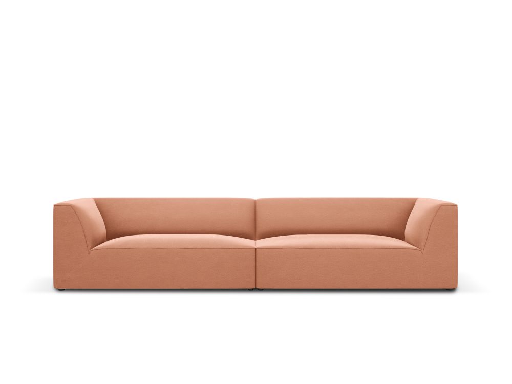 Cosmopolitan Design Sofa Siena 4-Sitzer Samt Salvador Rosa