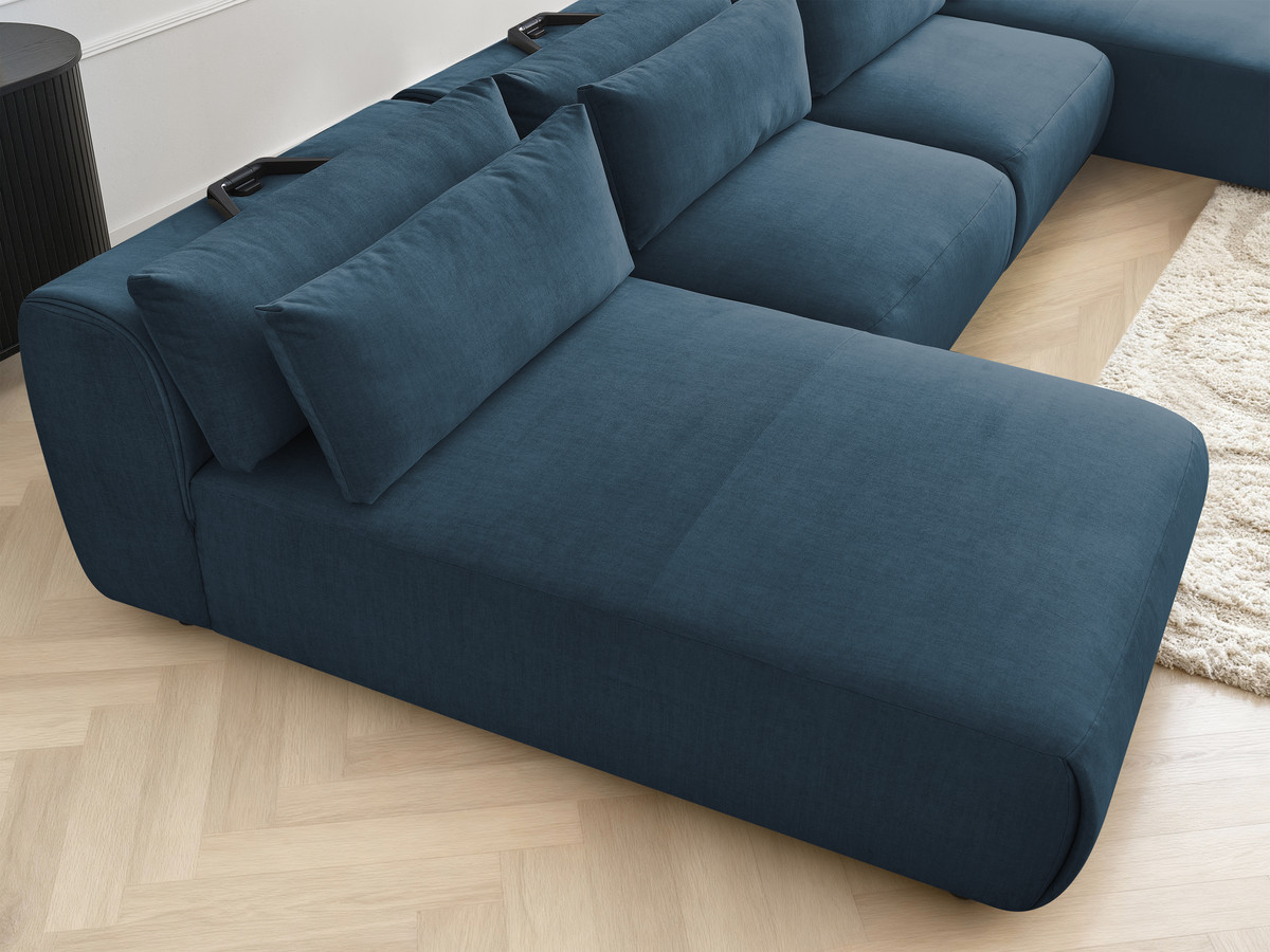 Bobochic Jana Wohnlandschaft Samt Blau