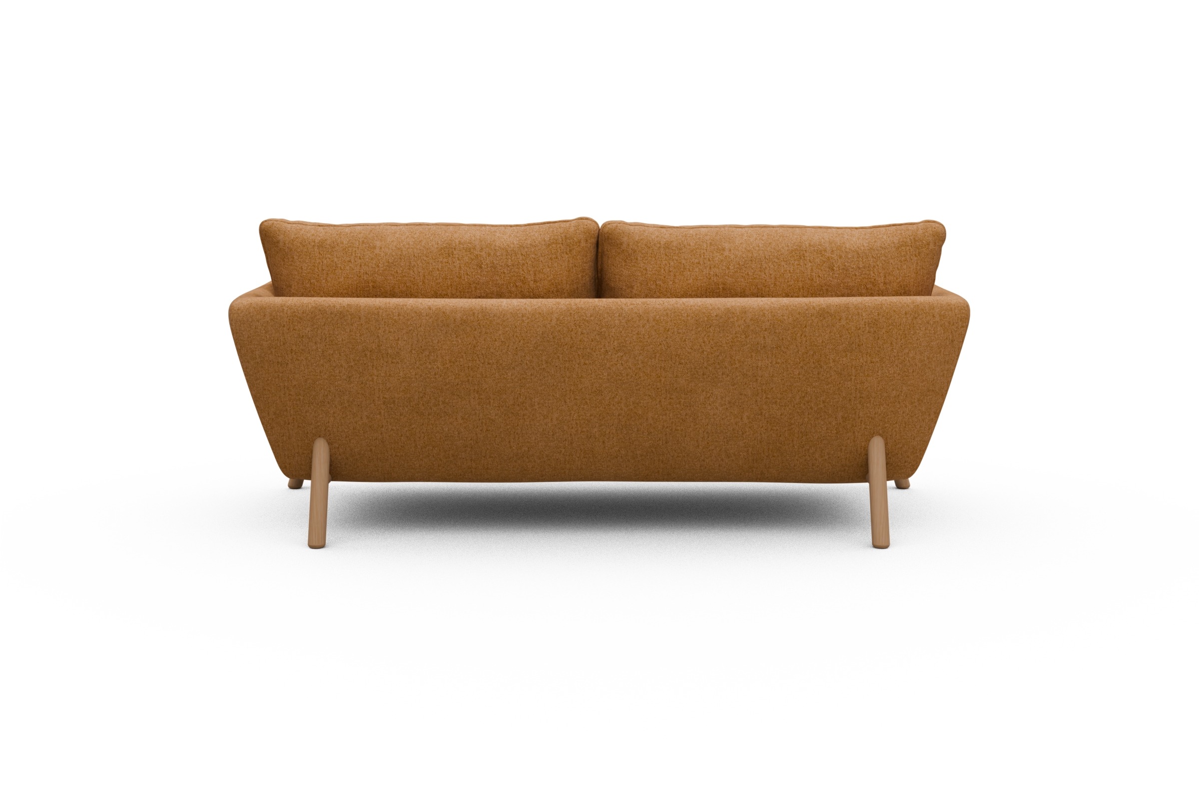 Sofa Emil 2-Sitzer Beinfarbe Eiche Natur Casone-Warm-Yellow
