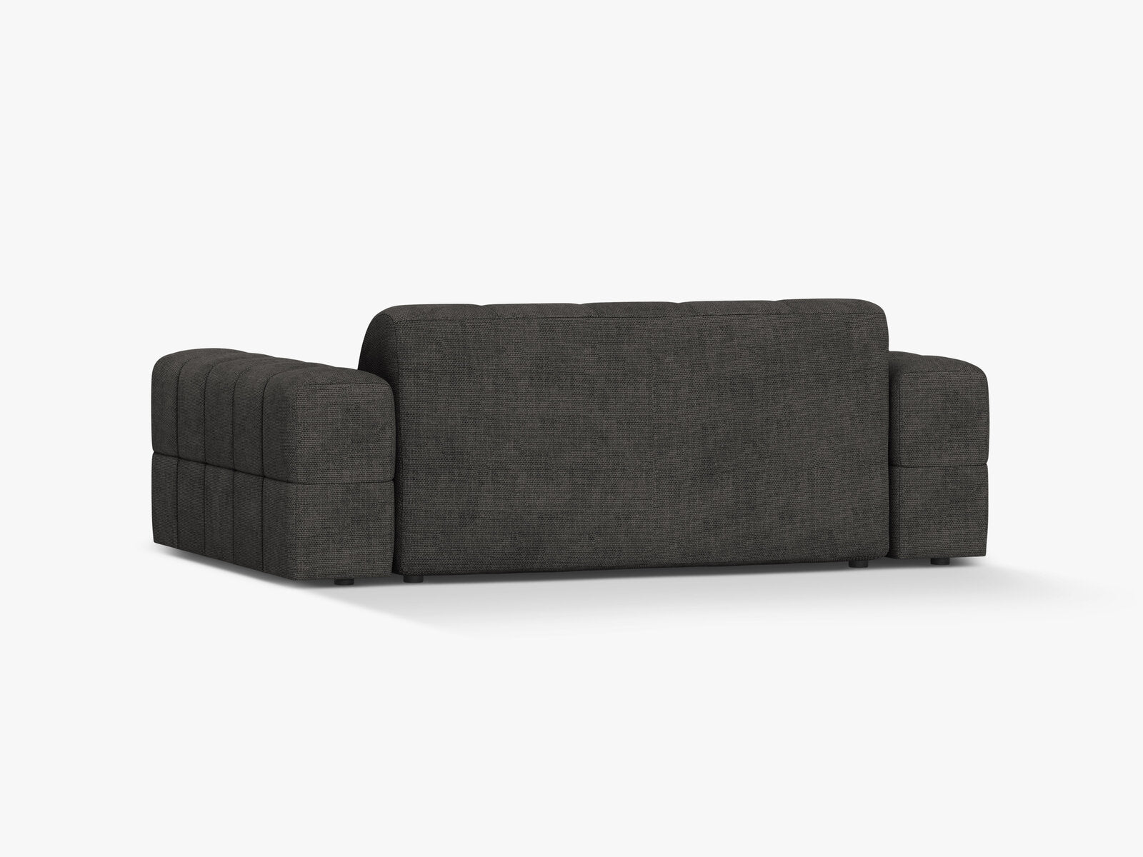 Micadoni Jennifer Sofa 2-Sitzer Chenille Eden Dunkelgrau