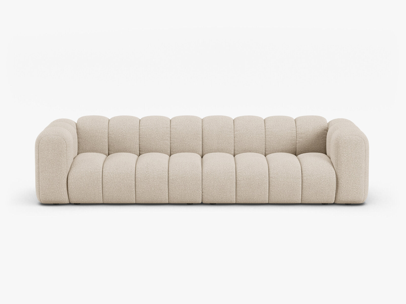 Micadoni Modulares Sofa Lupine 4-Sitzer Boucle Baloo Beige
