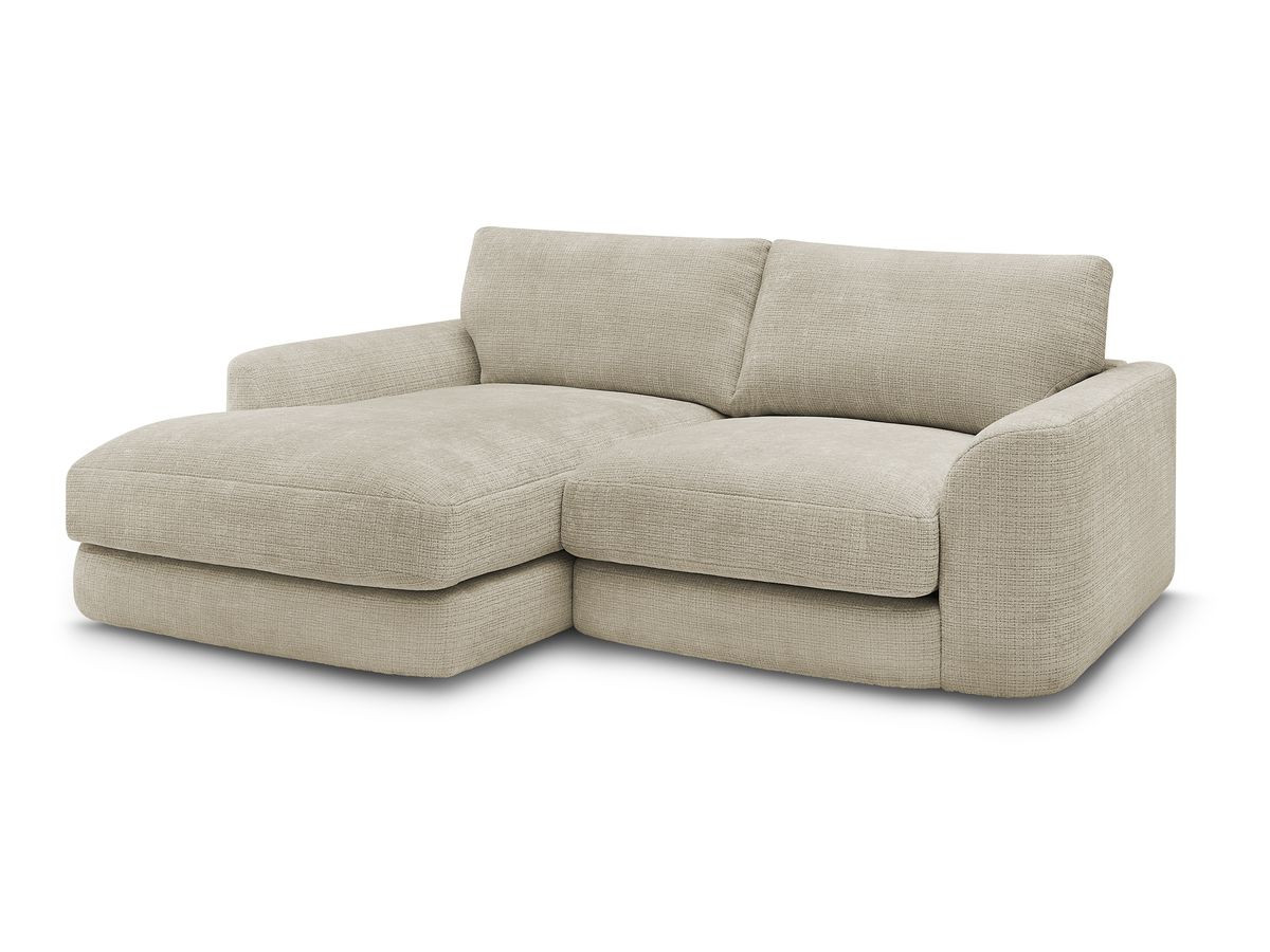 Bobochic Leonore Ecksofa Strukturstoff Beige Ecke links