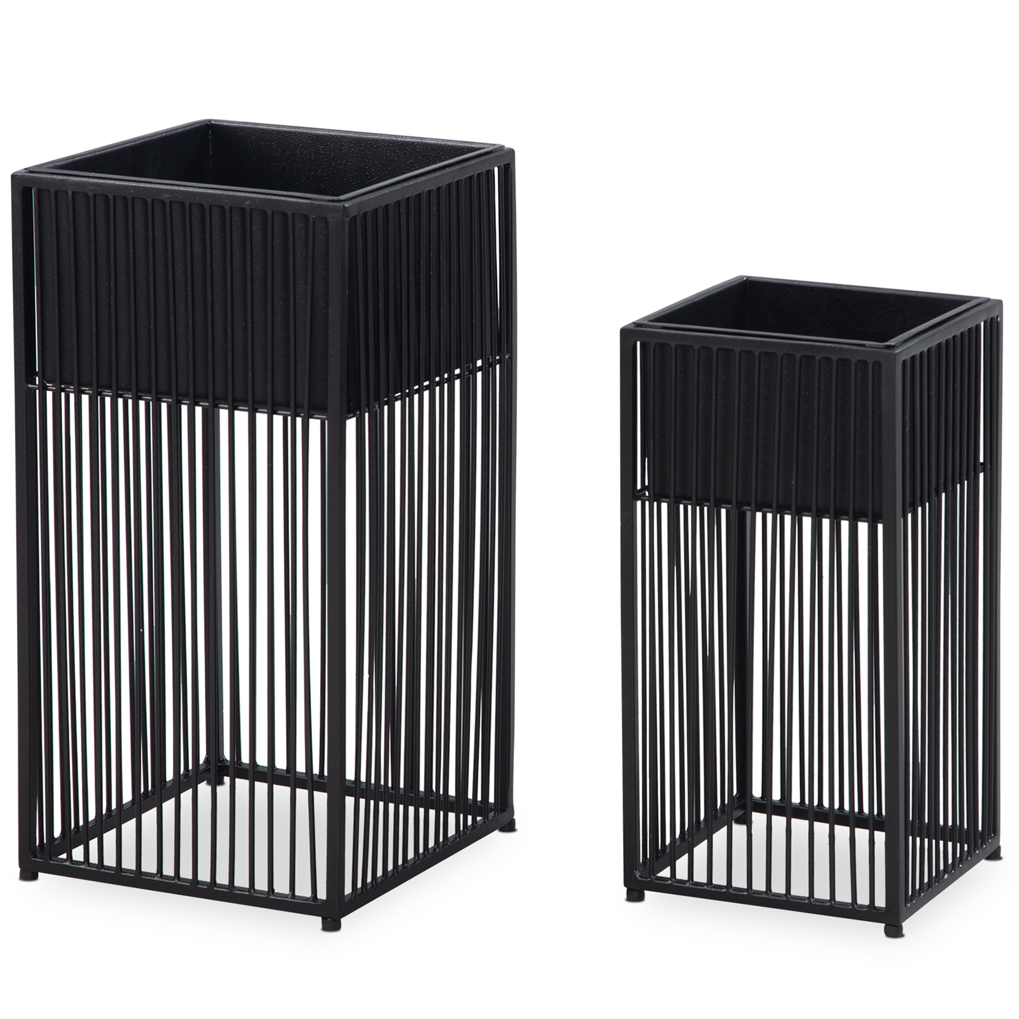 Blumentopf Birtavarre Schwarz 25 × 25 × 50 cm