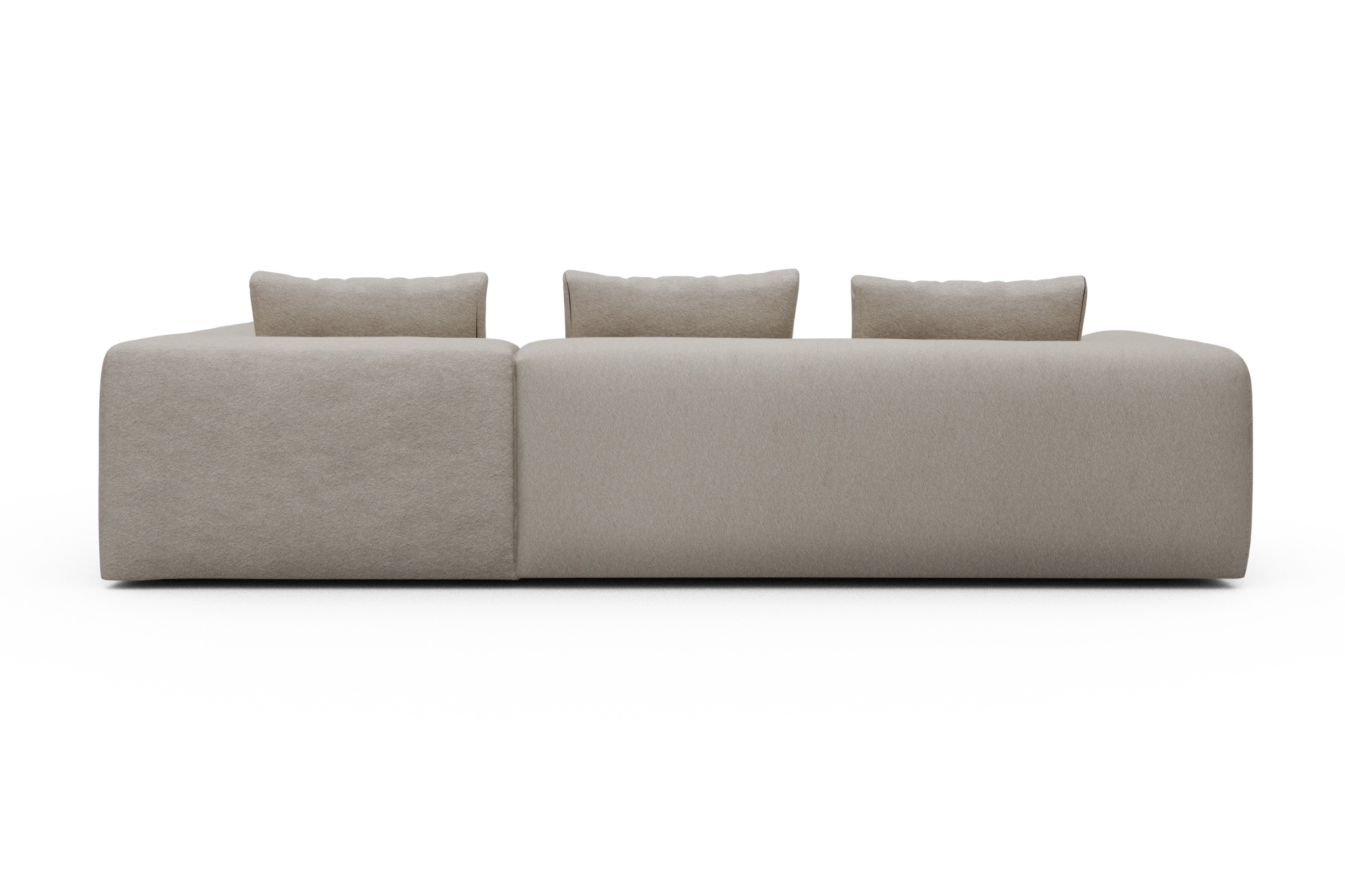 Ecksofa Fred Relax-Ecke rechts mit 2,5-Sitzer Aivi-Lace-Beige
