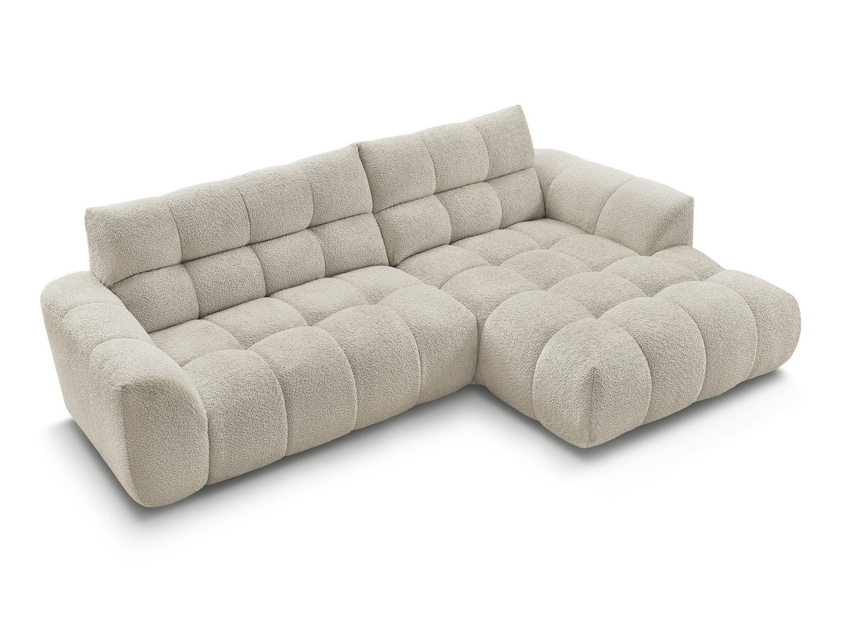 Bobochic Jaya Ecksofa Chenille Beige Ecke rechts