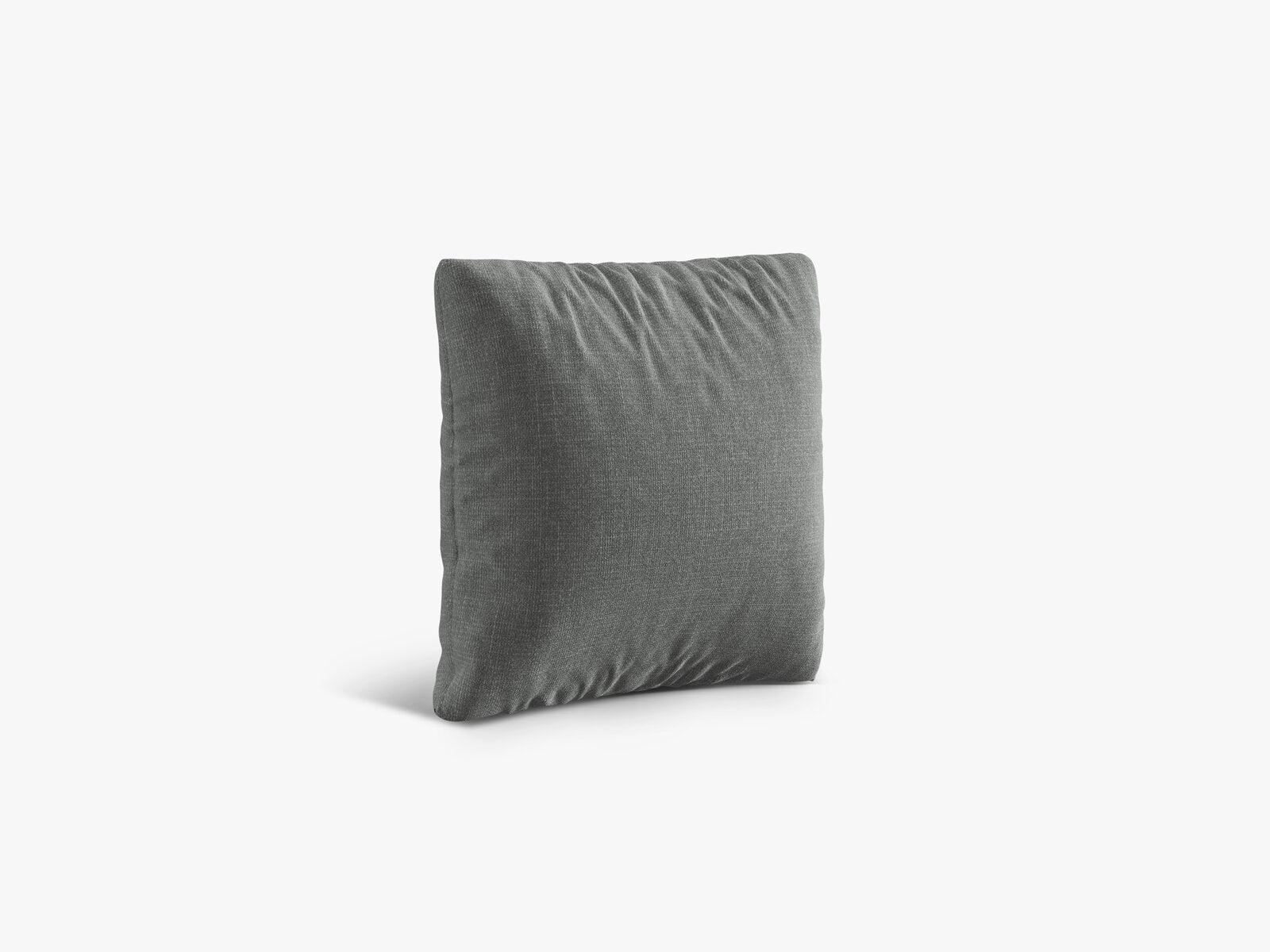 Micadoni Kissen Nuria Strukturierter Stoff Grau 40x40x13
