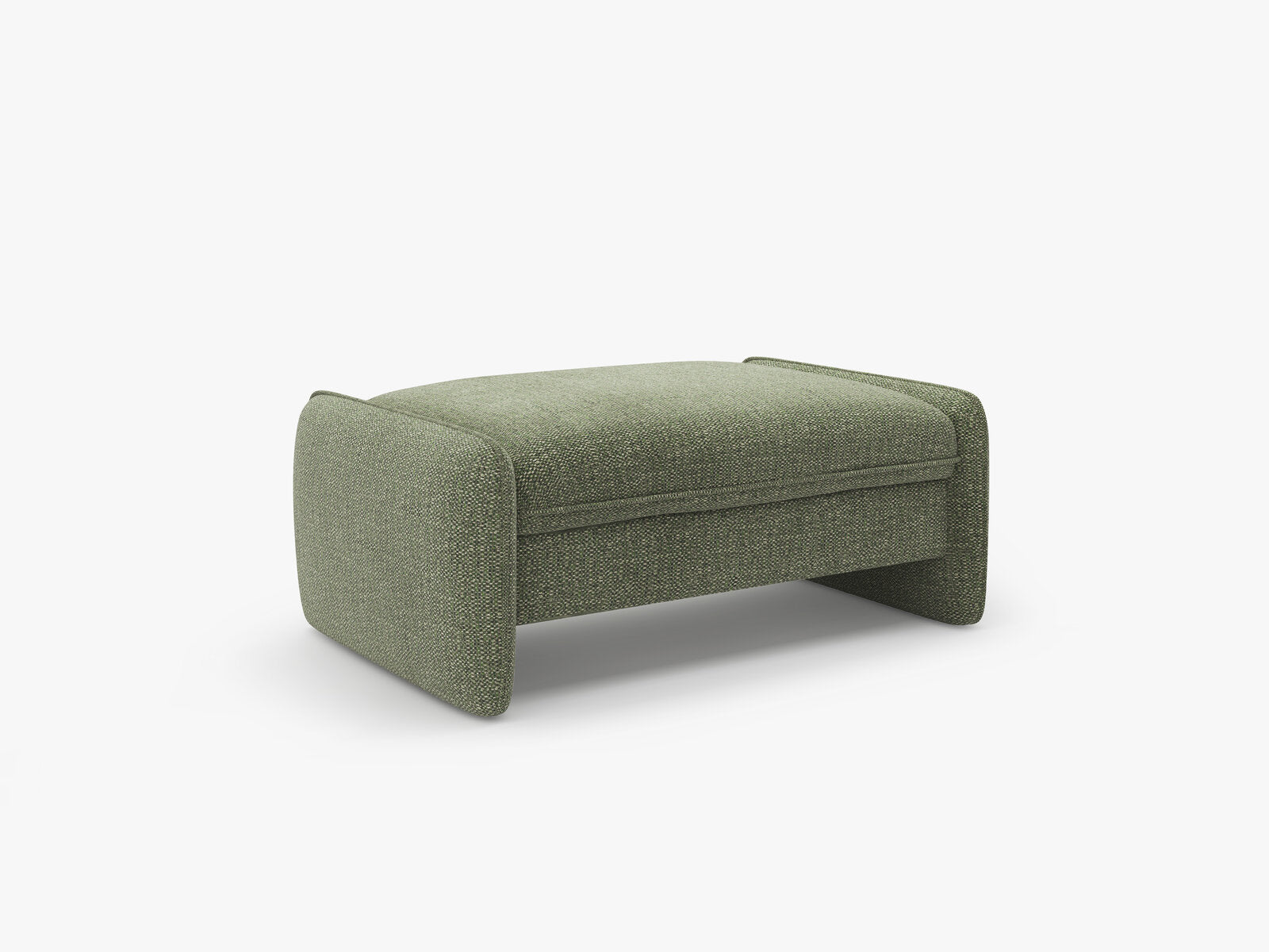 Micadoni Georgia Pouf XL Chenille Silencio Grün