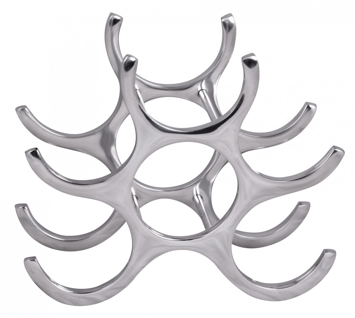 Flaschenregal Vestnes Aluminium Silber 29 × 14 × 24 cm