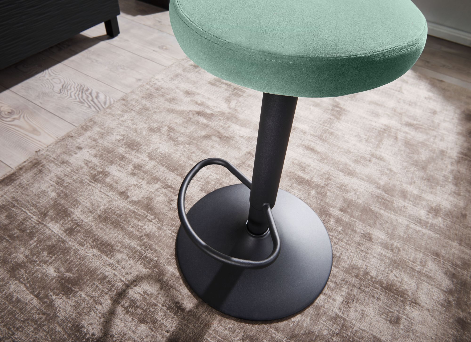 Barhocker Foldvik Samt Grün 40 × 40 × 79 cm