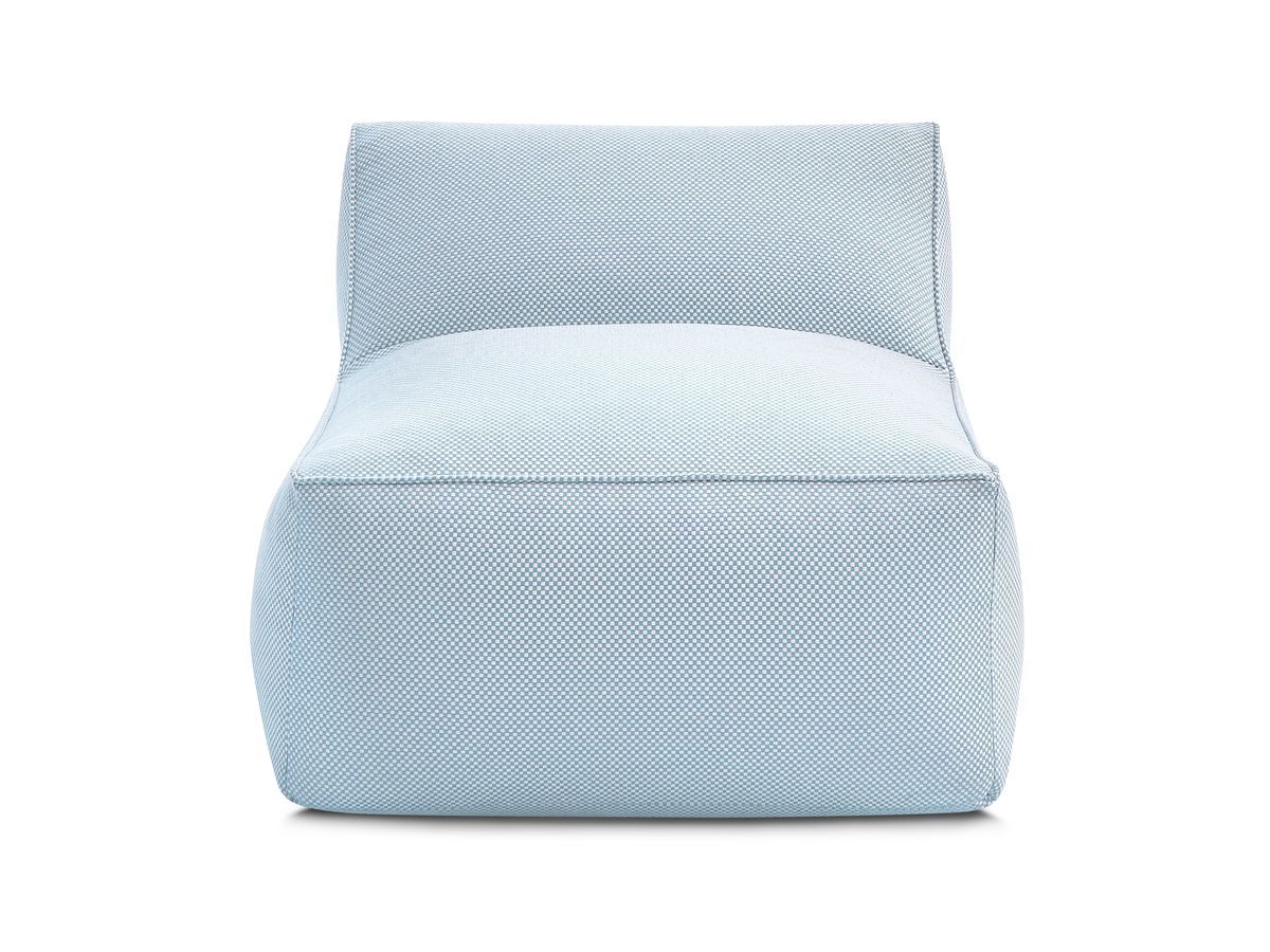 Bobochic Riviera Sofamodul 1-Sitzer Melange-Stoff Hellblau