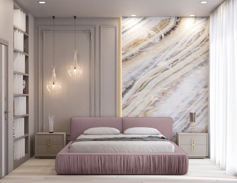 Polsterbett Beyond Samtstoff 140x200 mit Holzrahmen Riviera 62