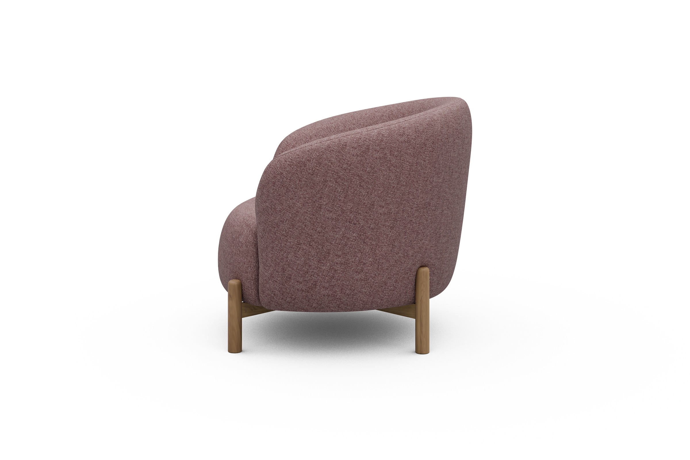 Sessel Ronda Holzbeine Eiche Natur Sama-Flamingo