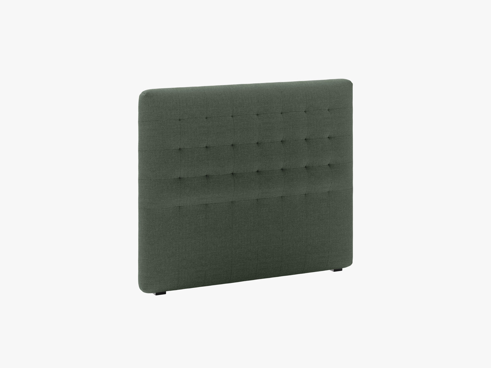 Micadoni Nova Samtiger Kopfteil 120 cm (H 95 cm) Strukturierter Stoff Liberty Moosgrün 120x95