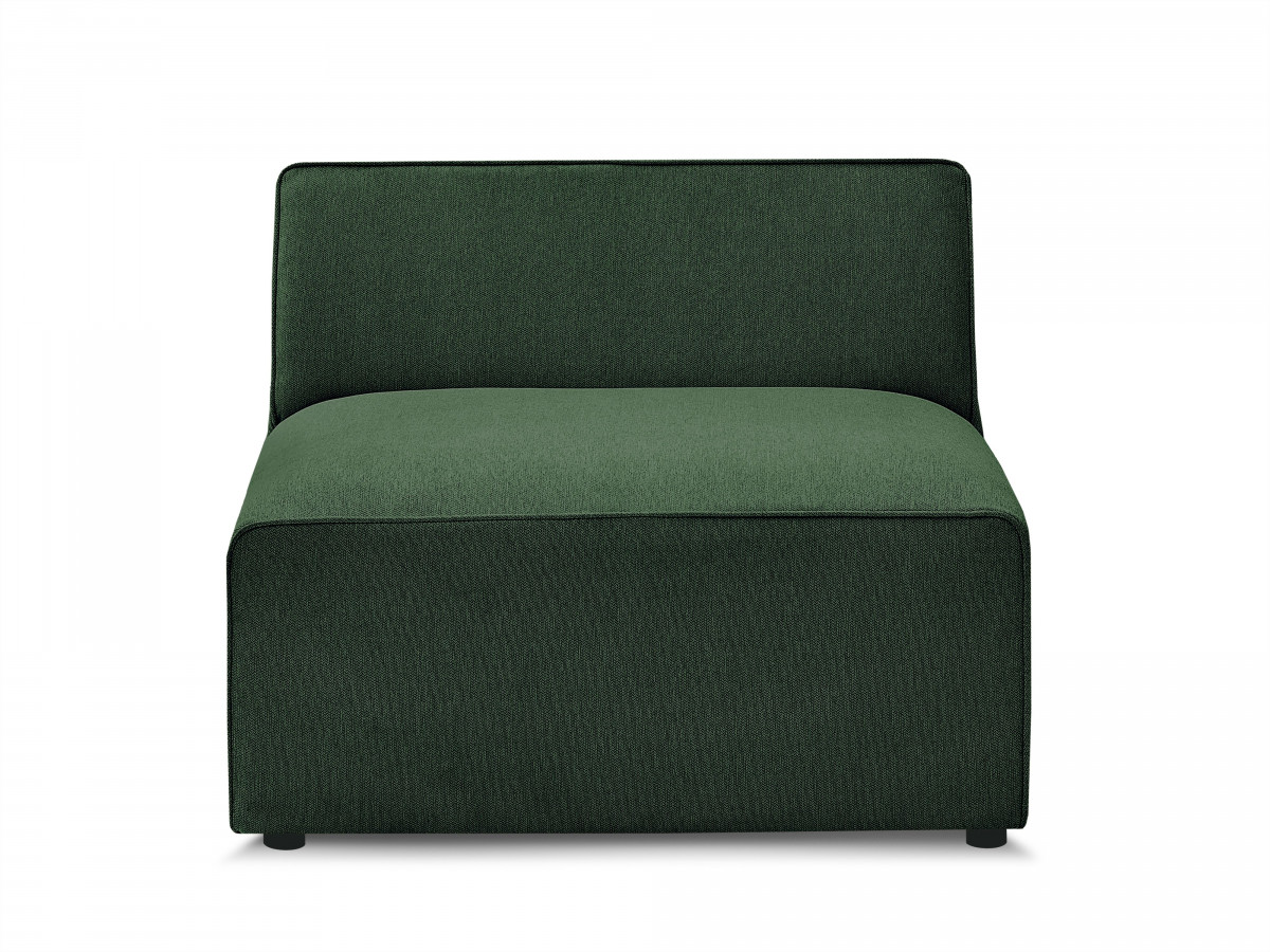 Bobochic Rousseau Sofamodul 1-Sitzer Melange-Stoff Grün