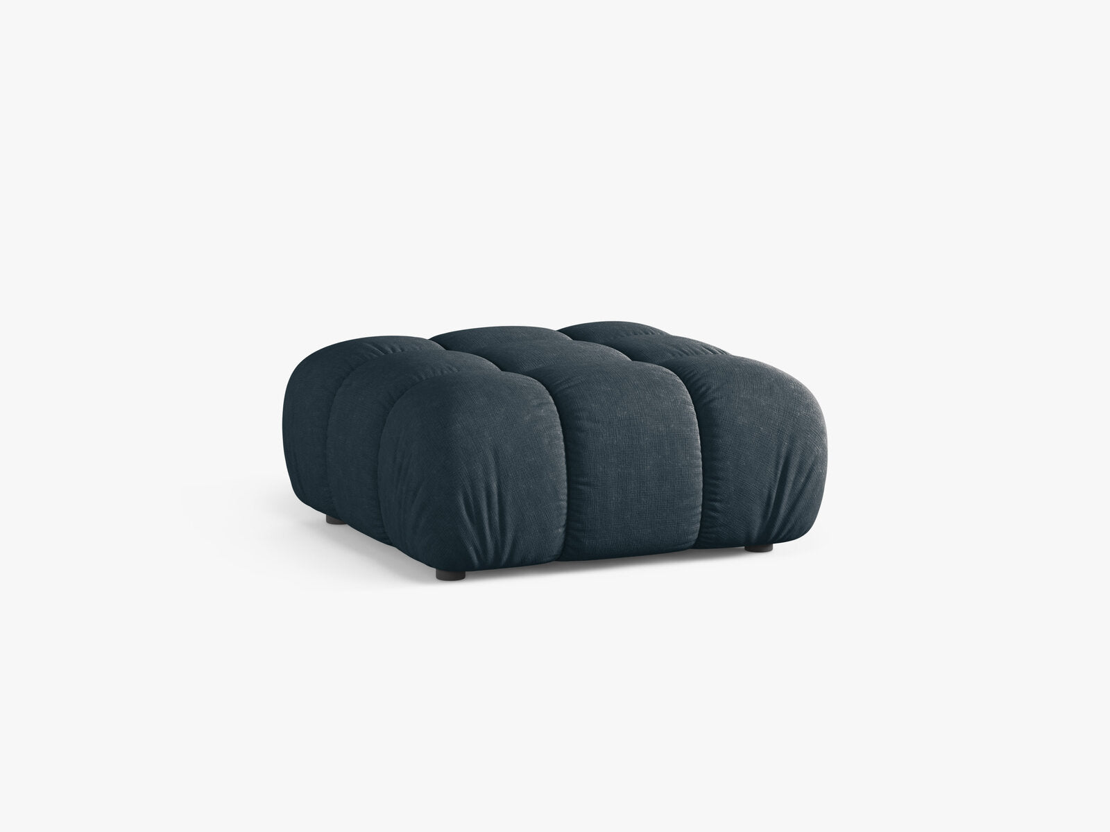 Micadoni Hocker Bellis Strukturierter Stoff Liberty Dunkel Petrol