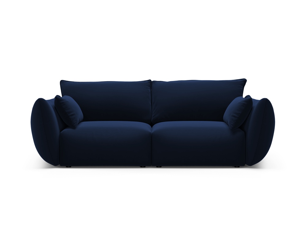 Cosmopolitan Design Sofa Matera 2-Sitzer Samt Salvador Königsblau