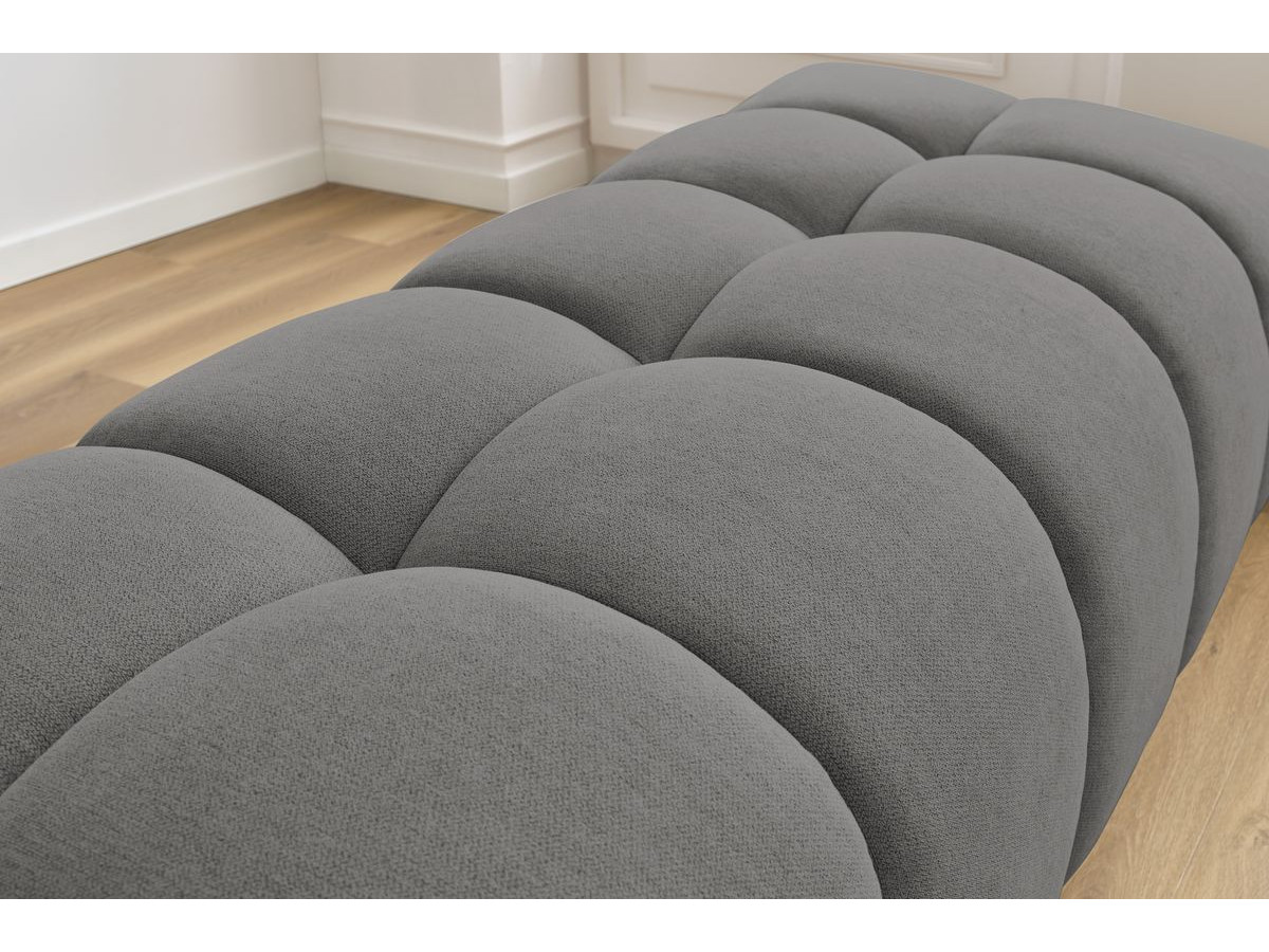 Bobochic Mont-blanc Pouf Melange-Stoff Dunkelgrau