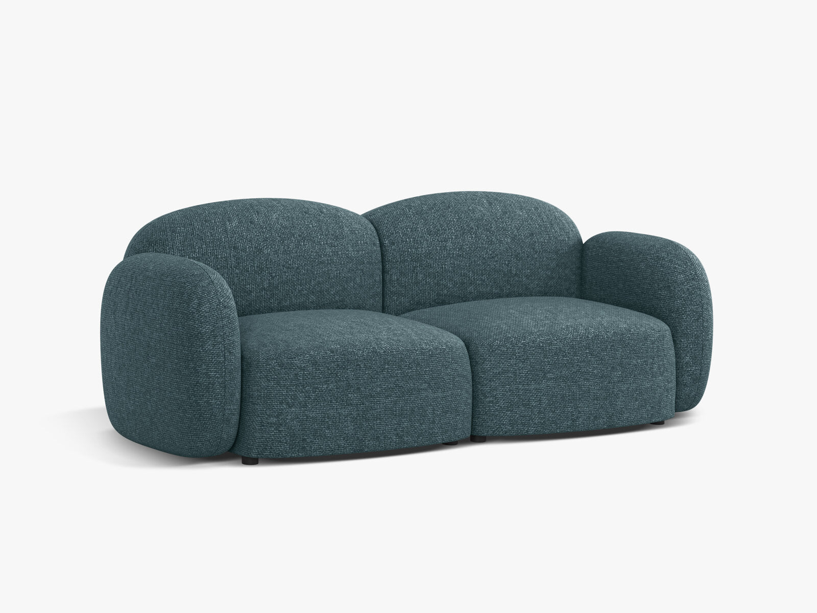 Micadoni Sofa Blair 2-Sitzer Chenille Eden Hellblau