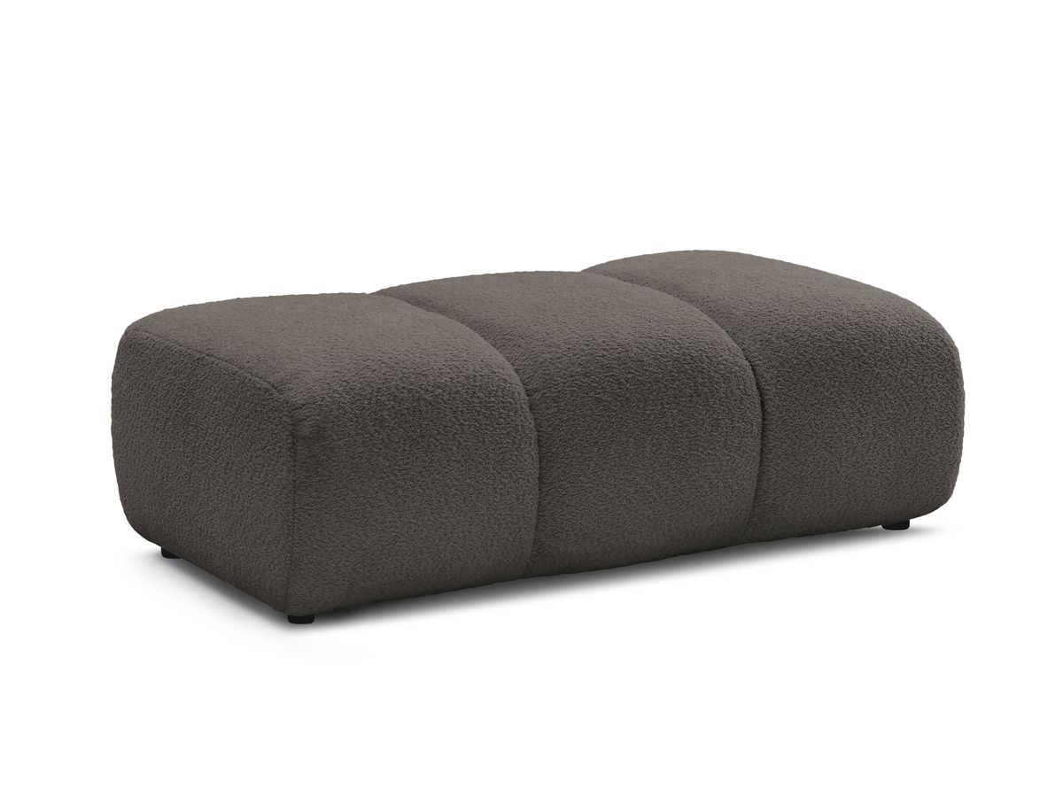 Bobochic Pamira Pouf Bouclé-Stoff Braun
