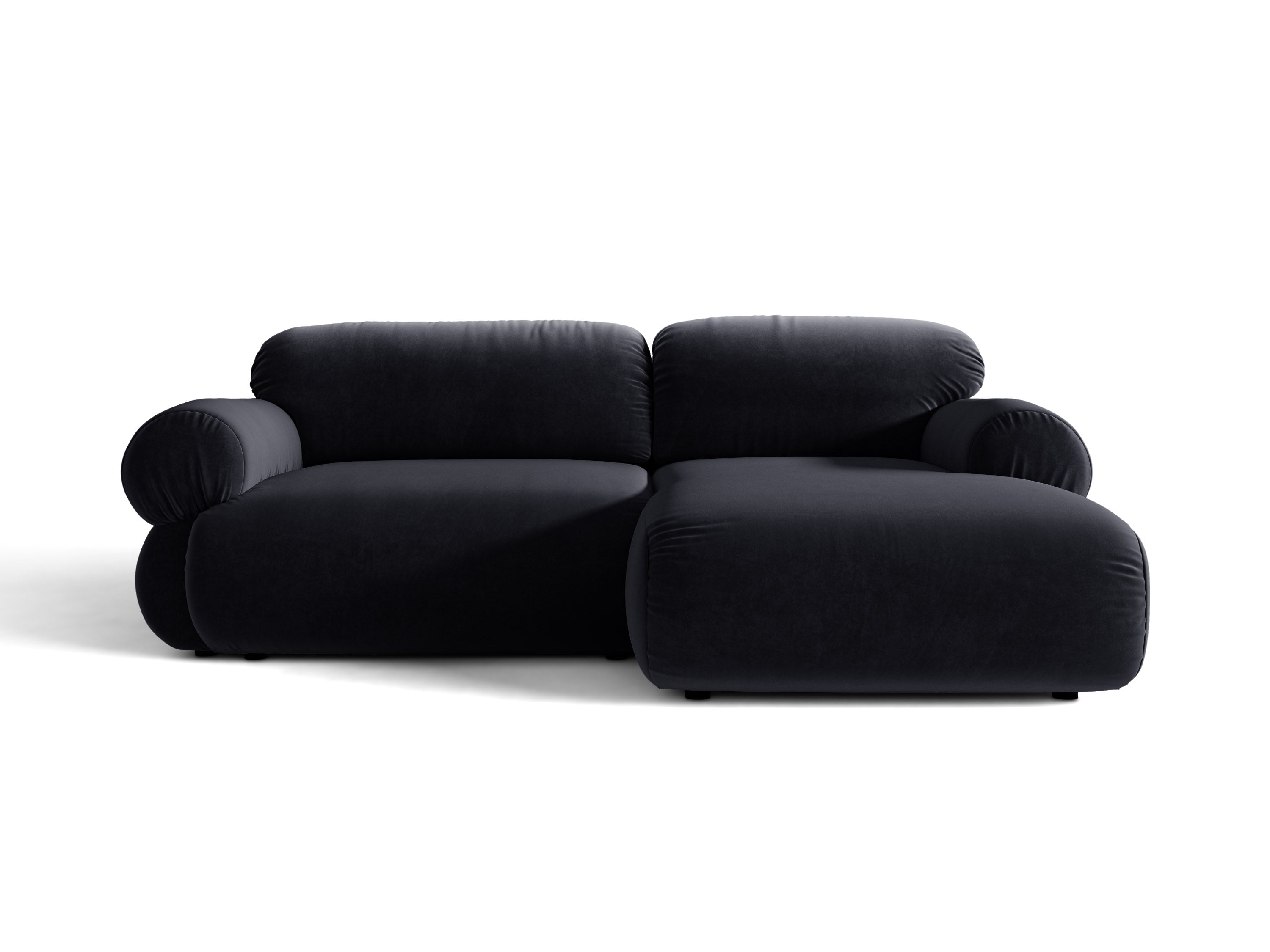 Micadoni Ophelia Ecksofa 4-Sitzer Rechts Samt Salvador Königsblau