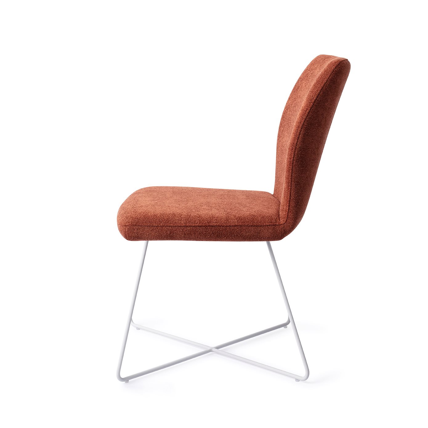 Jesper Home Esszimmerstuhl Ikata Cosy-Copper Cross Weiß