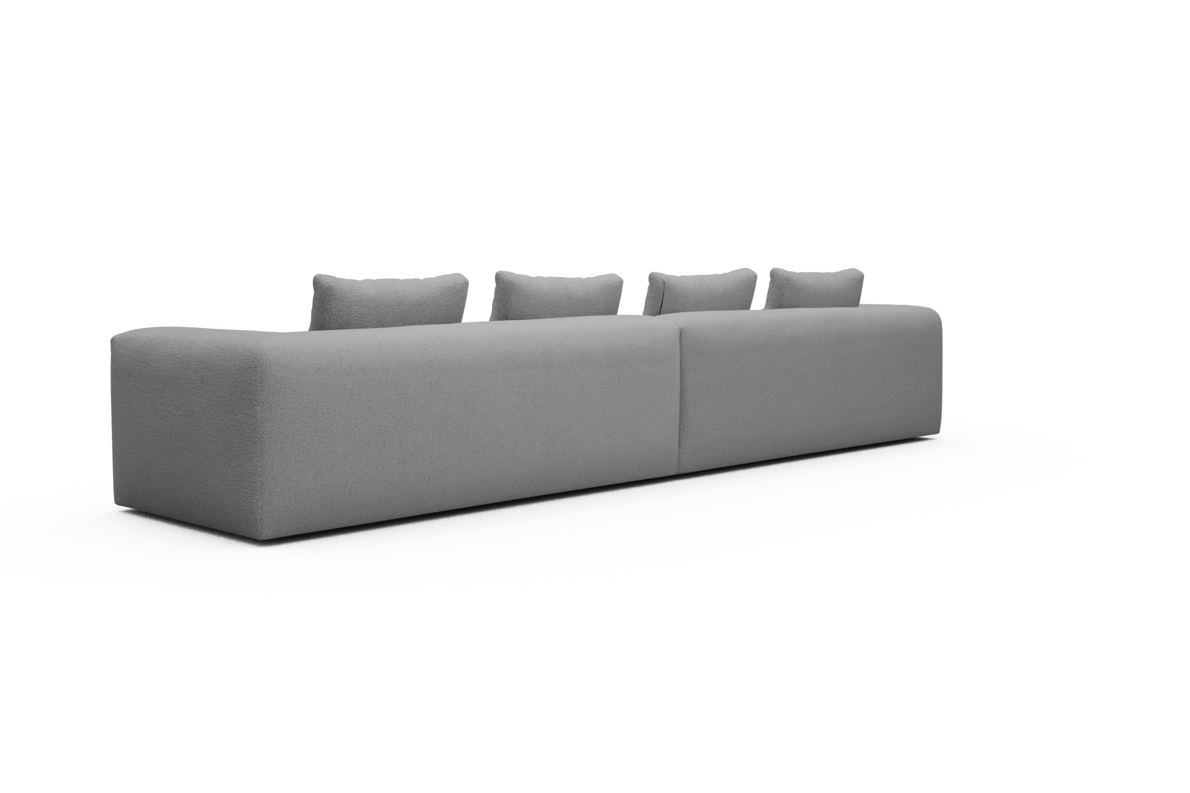 Sofa Modulares XXL Sofa Fred 5-Sitzer Sama-Grey