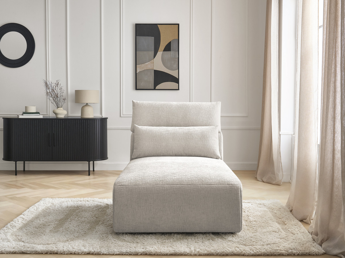 Bobochic Jana Méridienne-Modul Strukturstoff Beige