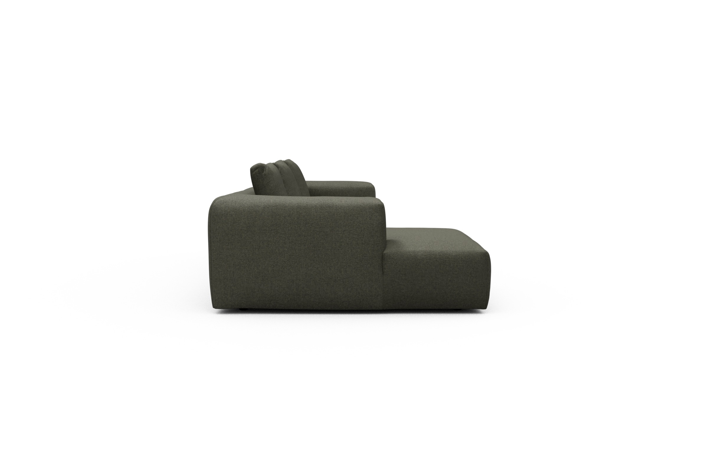 Ecksofa Fred Chaiselongue links mit 2,5-Sitzer Sama-Winter-Moss
