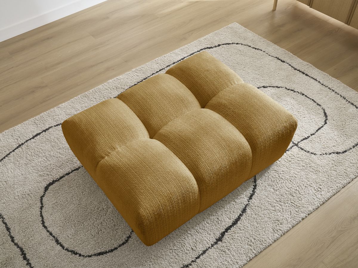 Bobochic Anakin Pouf Strukturstoff Gelb