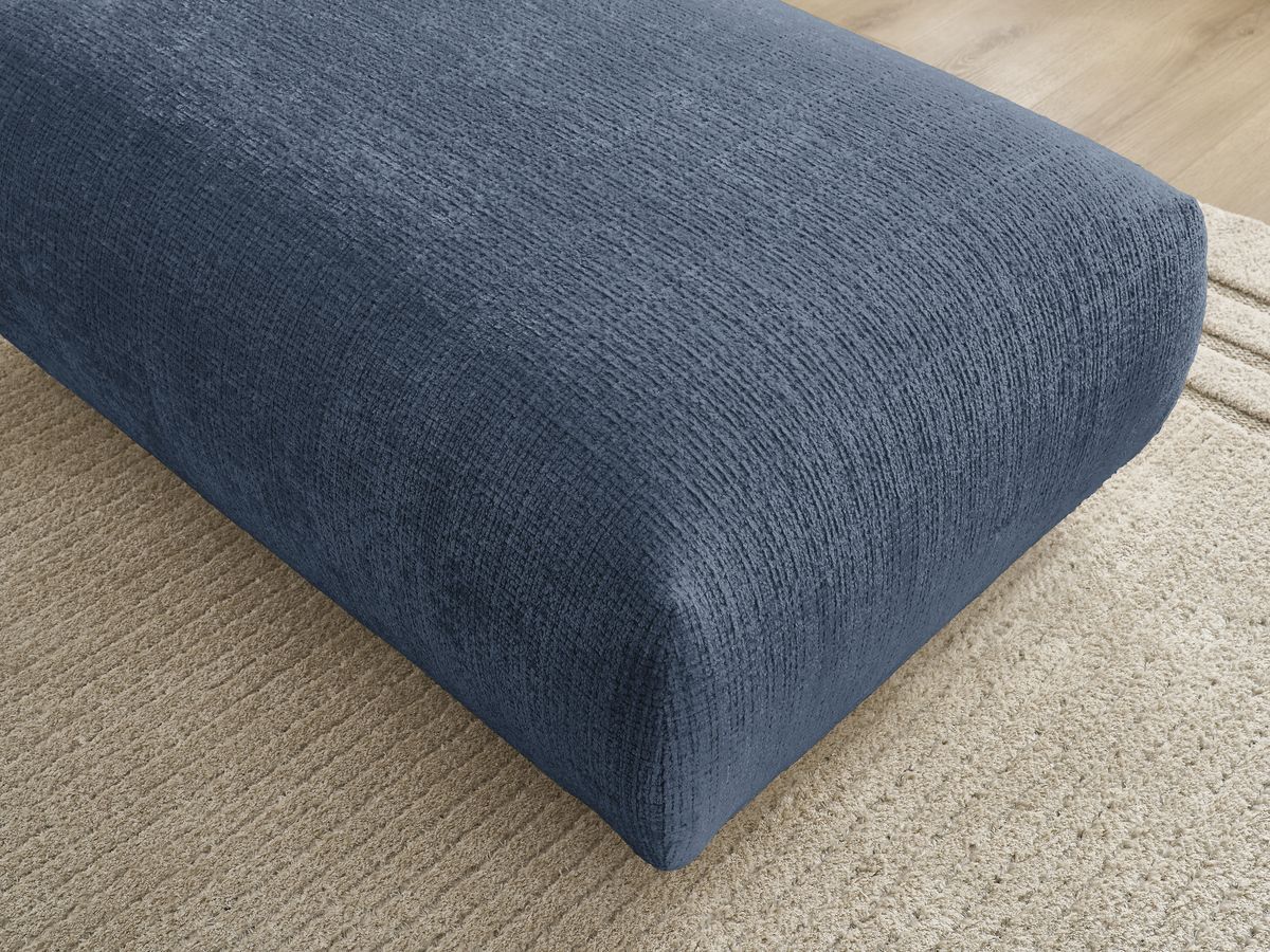 Bobochic Sirius Sofa 1-Sitzer Strukturstoff Dunkelblau