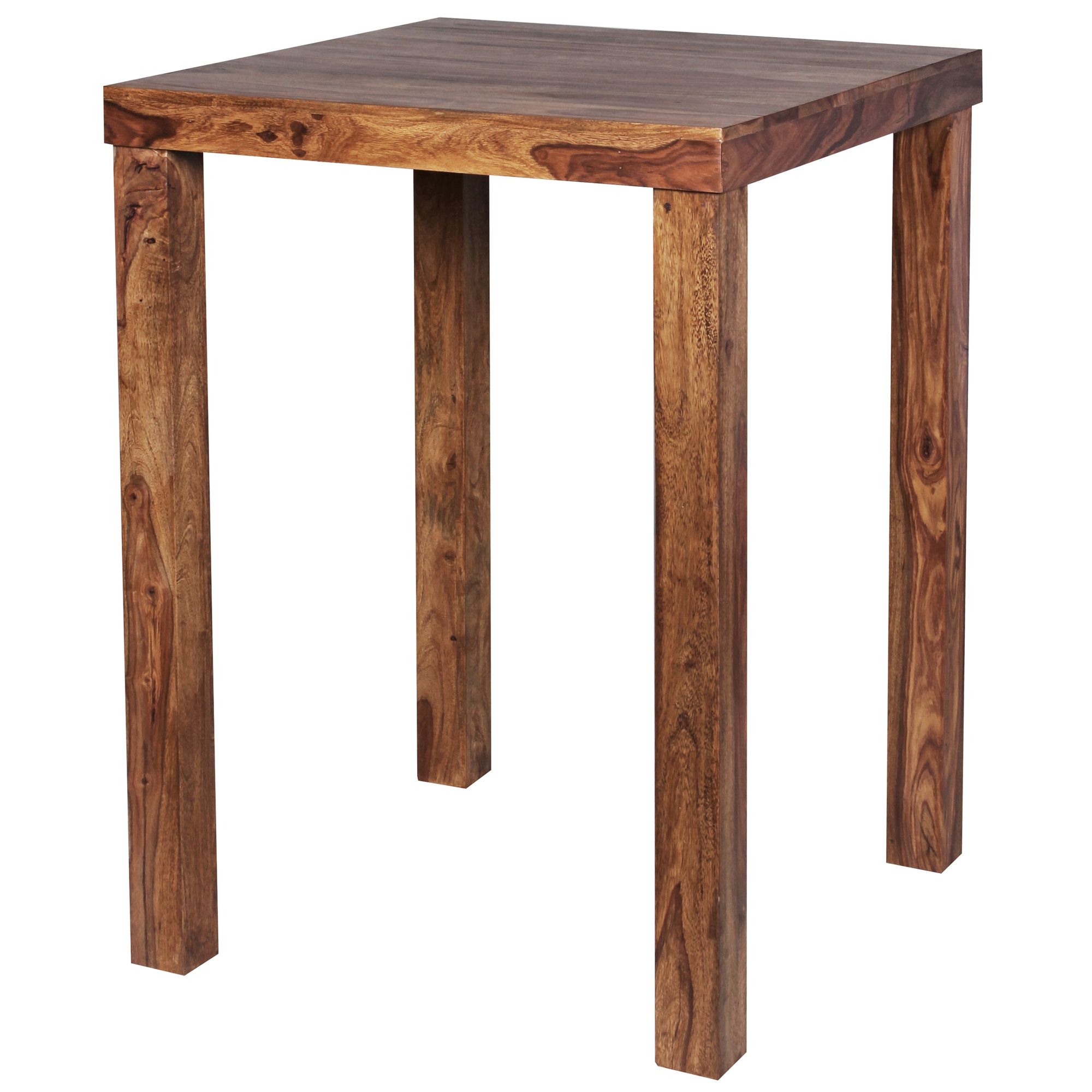 Stehtisch Aalvik Sheesham Massivholz Braun 80 × 80 × 110 cm