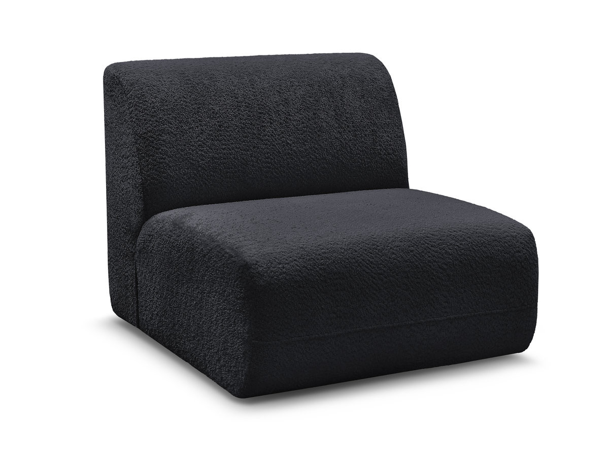 Bobochic Anda Sofamodul 1-Sitzer 84 × 103 cm Chenille Schwarz