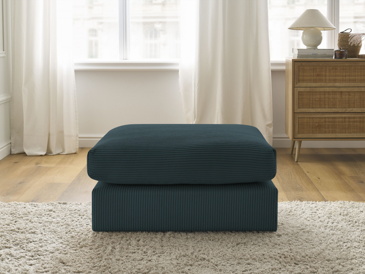Bobochic Paris Pouf Cordsamt Dunkelblau