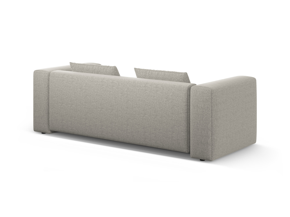 Cosmopolitan Design Schlafsofa Verona 3-Sitzer mit Bettkasten Strukturierter Stoff Sorella Beige