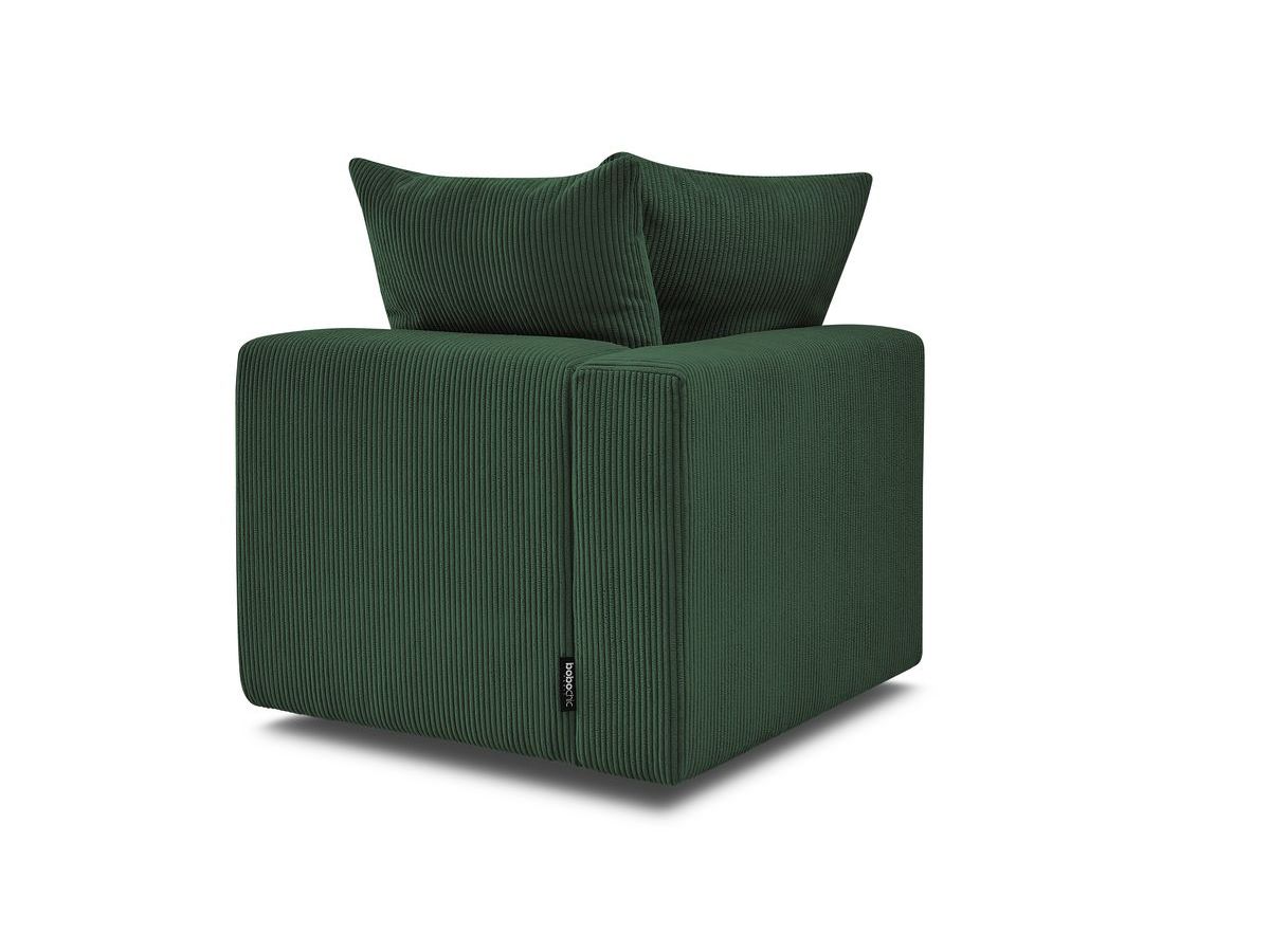 Bobochic Voltaire Eckmodul Cordsamt Grün Ecke links