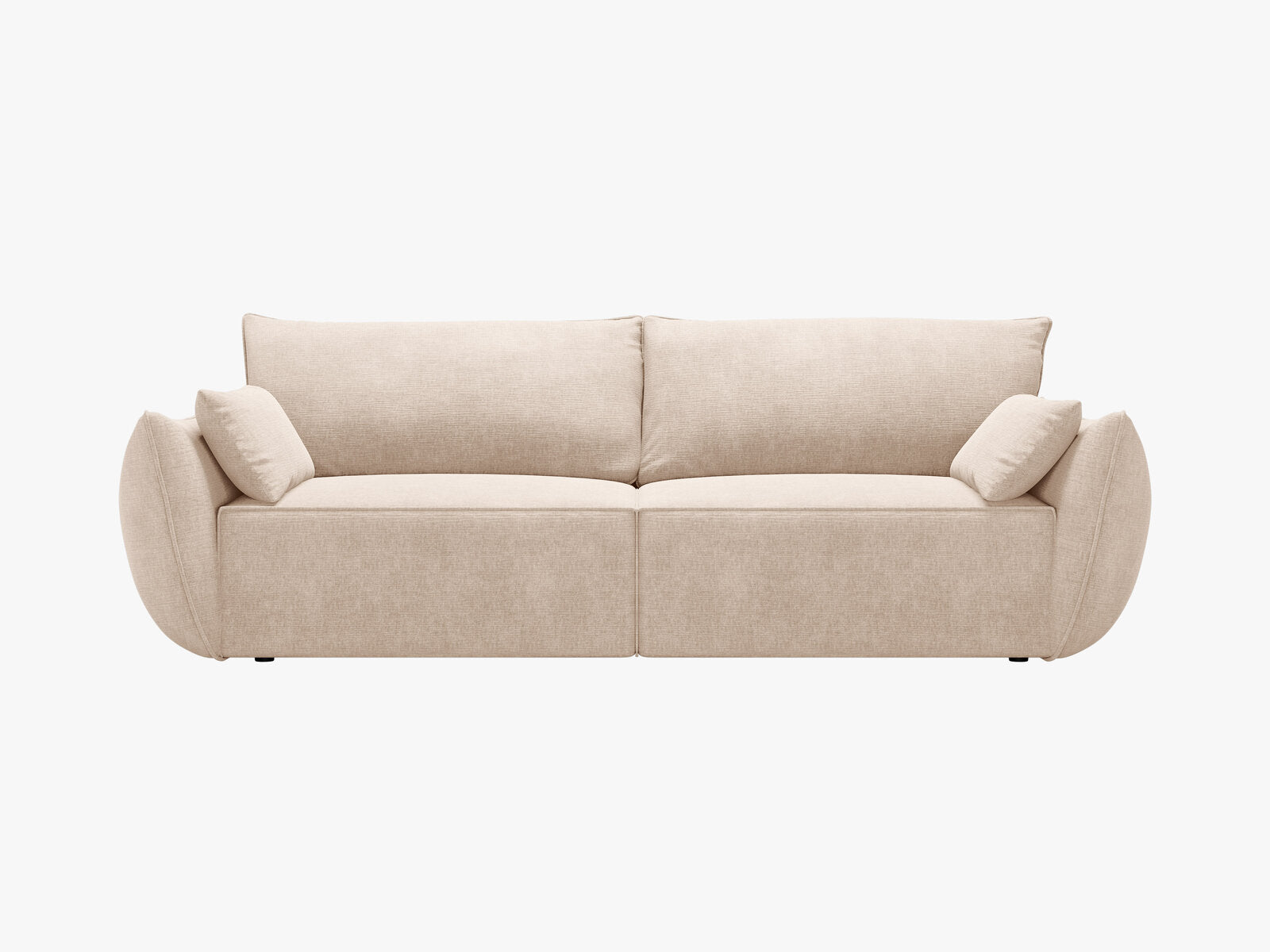 Micadoni Kaelle Sofa Mit Bettfunktion Und Stauraum Chenille Over The Horizon Beige