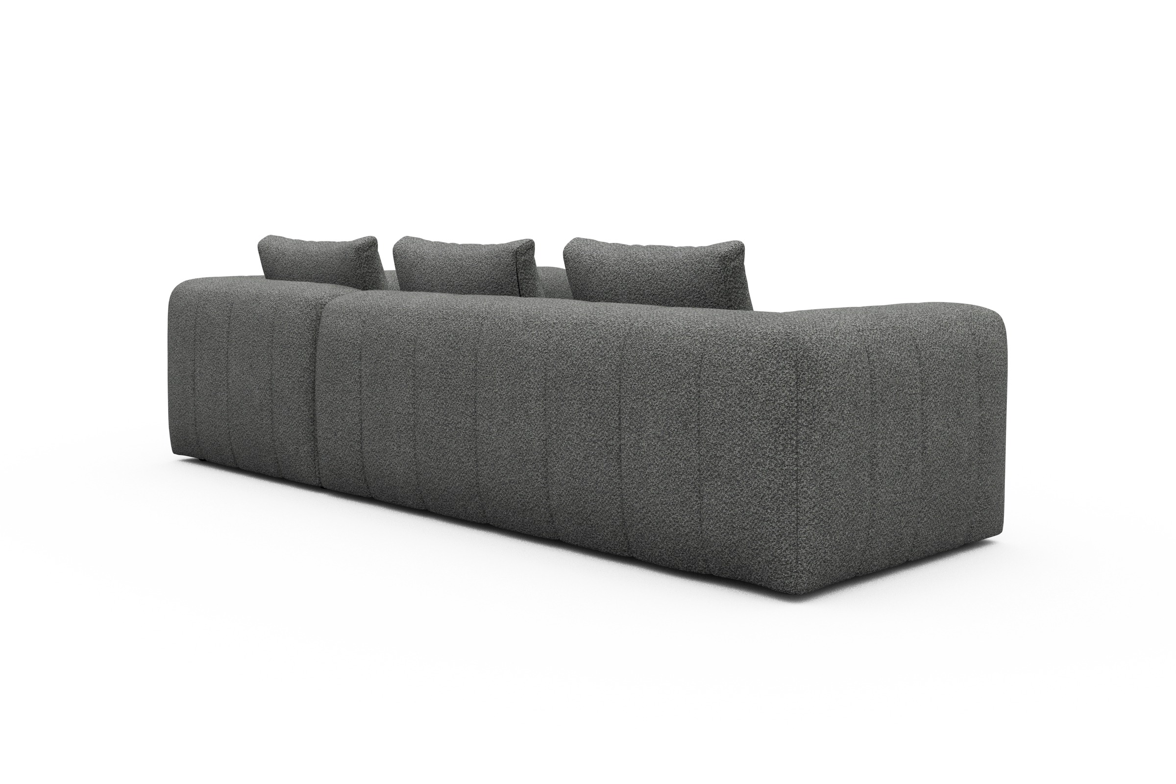 Ecksofa Hugo 2x 2,5-Sitzer Armlehne links Vanora-Warm-Grey