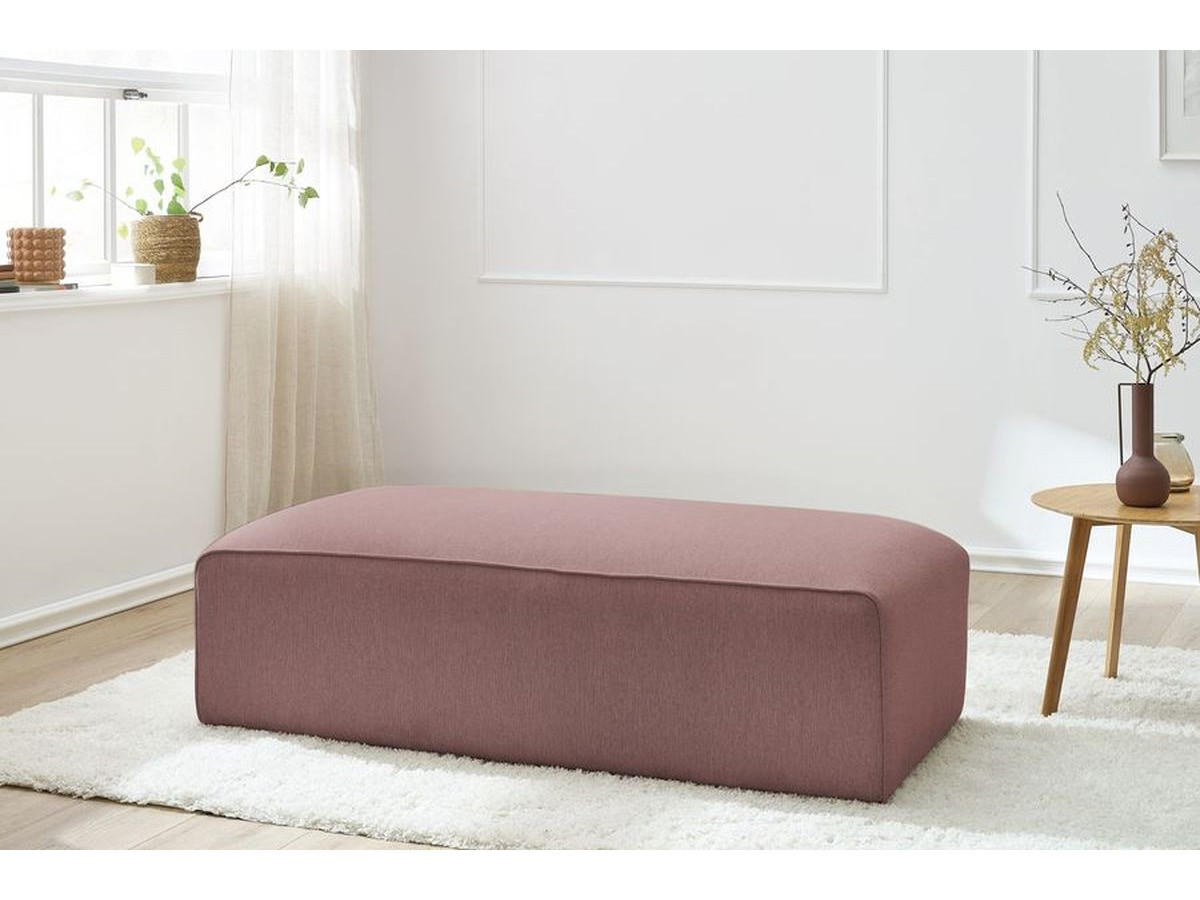 Bobochic Megeve Pouf Melange-Stoff Rosa