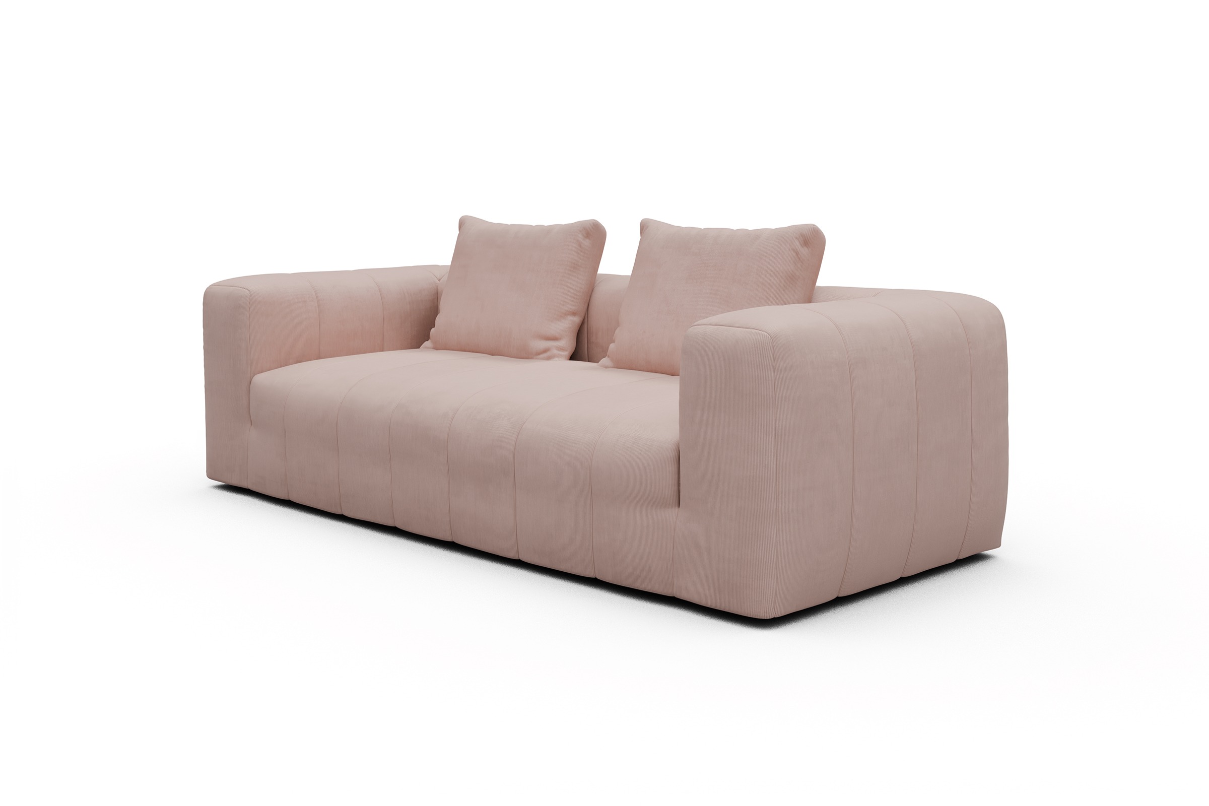 Sofa Hugo 3-Sitzer Cordufine-Blush