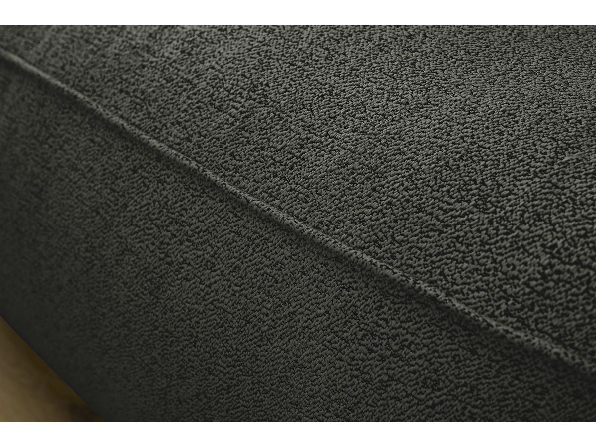 Bobochic William Ecksofa Melange-Stoff Dunkelgrau Ecke links